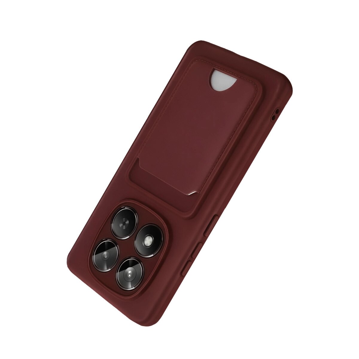 Xiaomi Redmi Note 15 Pro 5g Kelvin Kartvizitli Silikon - Bordo Xiaomi Redmi Note 15 Pro 5g Kelvin Kartvizitli Silikon - Bordo