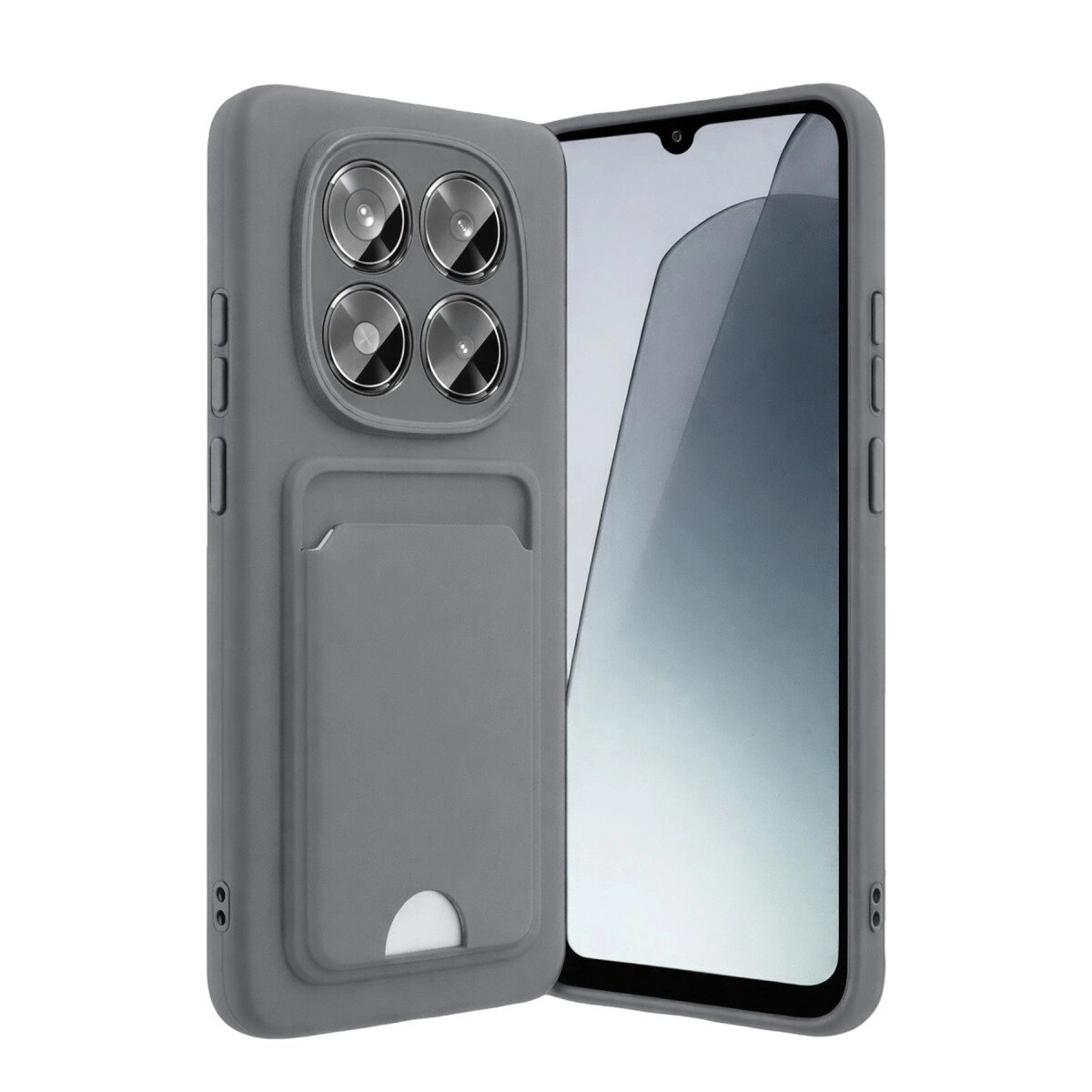 Xiaomi Redmi Note 15 Pro 4g Kelvin Kartvizitli Silikon - Gri Xiaomi Redmi Note 15 Pro 4g Kelvin Kartvizitli Silikon - Gri