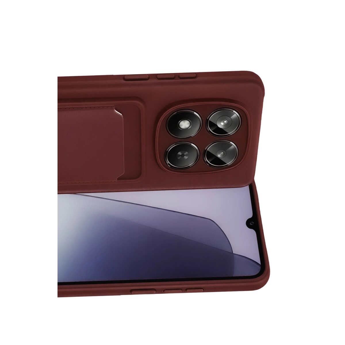 Xiaomi Redmi Note 15 4g Kelvin Kartvizitli Silikon - Bordo Xiaomi Redmi Note 15 4g Kelvin Kartvizitli Silikon - Bordo