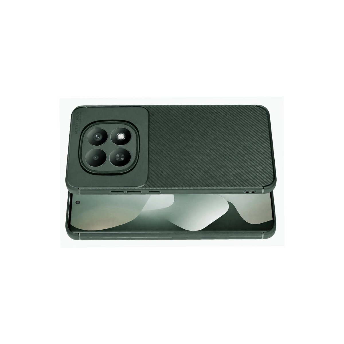 Xiaomi Redmi Note 15 Pro Plus 5g Auto Focus Karbon Kapak - Koyu Yeşil Xiaomi Redmi Note 15 Pro Plus 5g Auto Focus Karbon Kapak - Koyu Yeşil