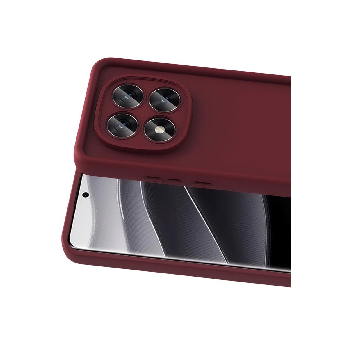 Xiaomi Redmi Note 15 Pro 4g Viera Silikon - Bordo Xiaomi Redmi Note 15 Pro 4g Viera Silikon - Bordo
