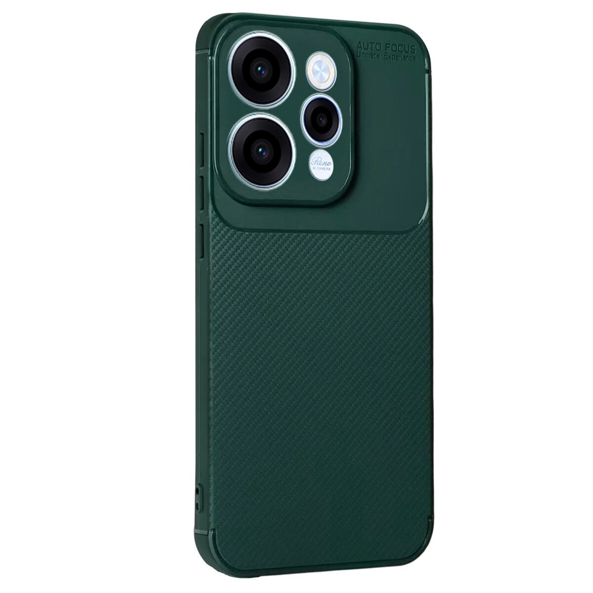 Oppo Reno 15 Auto Focus Karbon Kapak - Koyu Yeşil Oppo Reno 15 Auto Focus Karbon Kapak - Koyu Yeşil