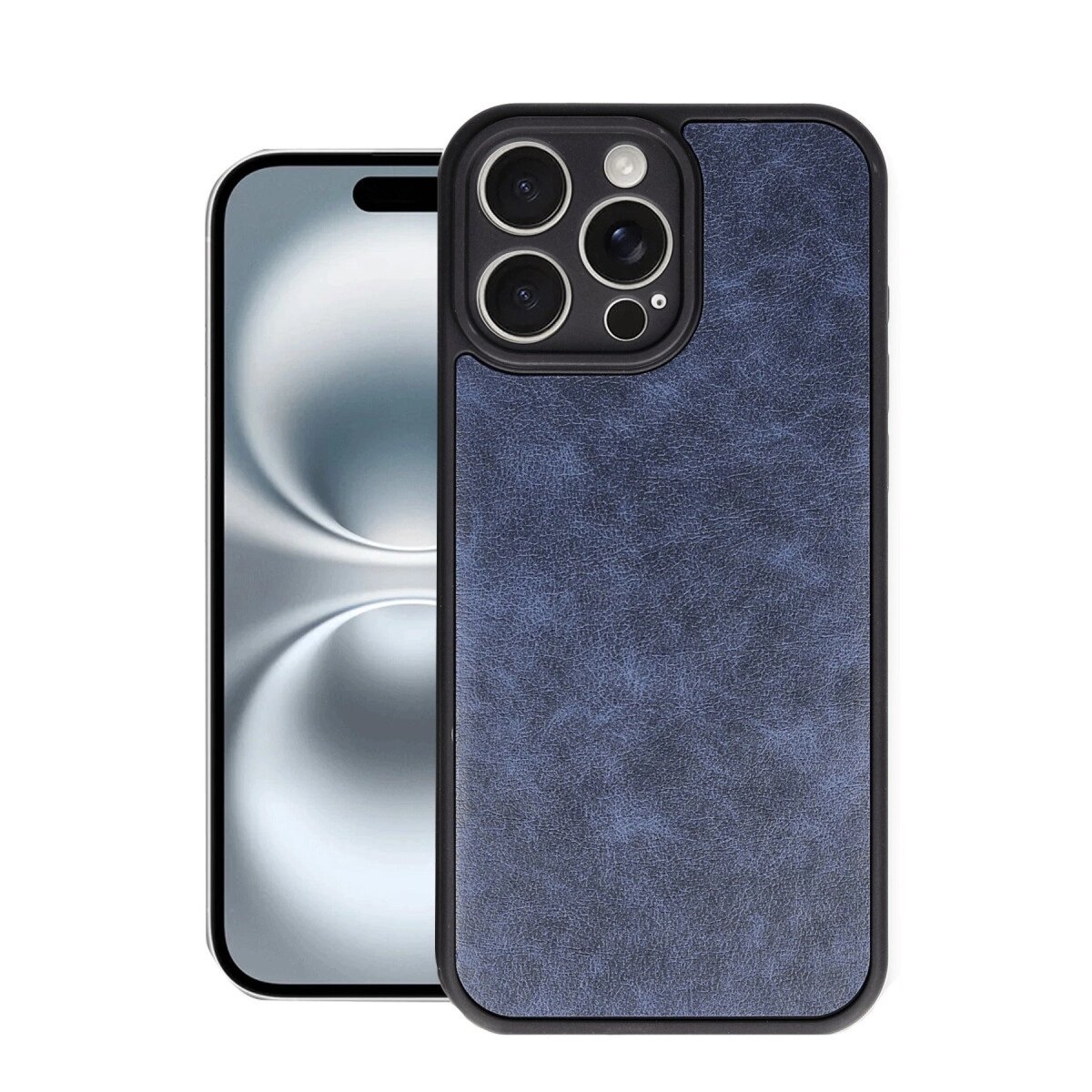 Apple İphone 16 Pro Kılıf Aras Deri Kapak - Lacivert Apple İphone 16 Pro Kılıf Aras Deri Kapak - Lacivert