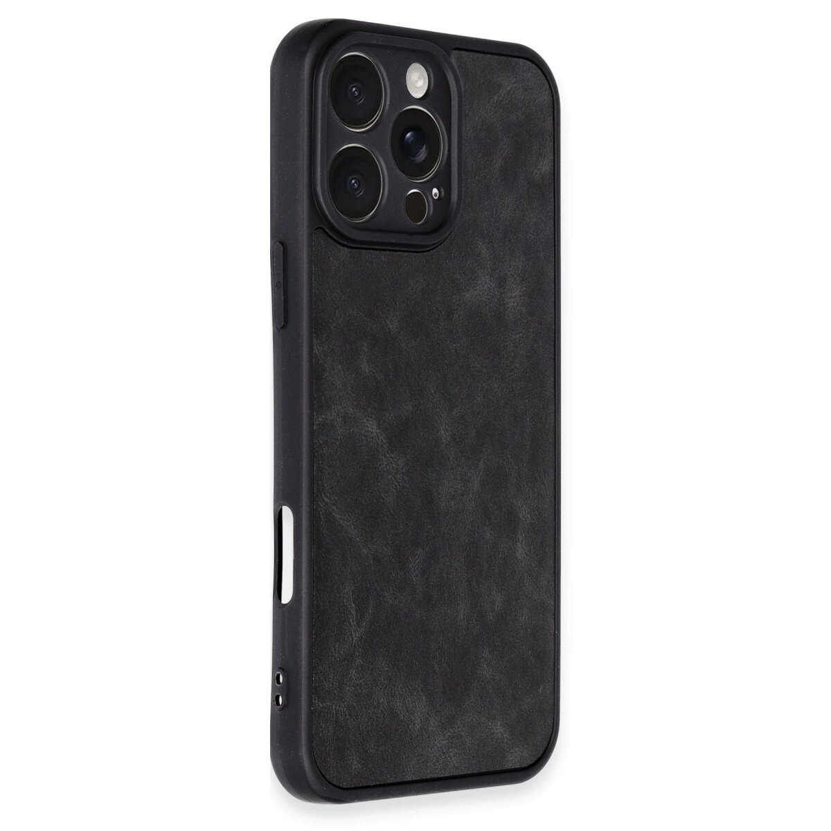 Apple İphone 16 Pro Max Kılıf Aras Deri Kapak - Siyah Apple İphone 16 Pro Max Kılıf Aras Deri Kapak - Siyah