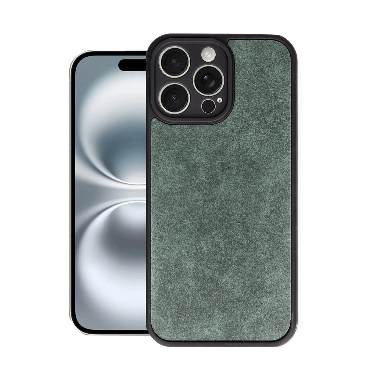 Apple İphone 16 Pro Max Kılıf Aras Deri Kapak - Koyu Yeşil Apple İphone 16 Pro Max Kılıf Aras Deri Kapak - Koyu Yeşil