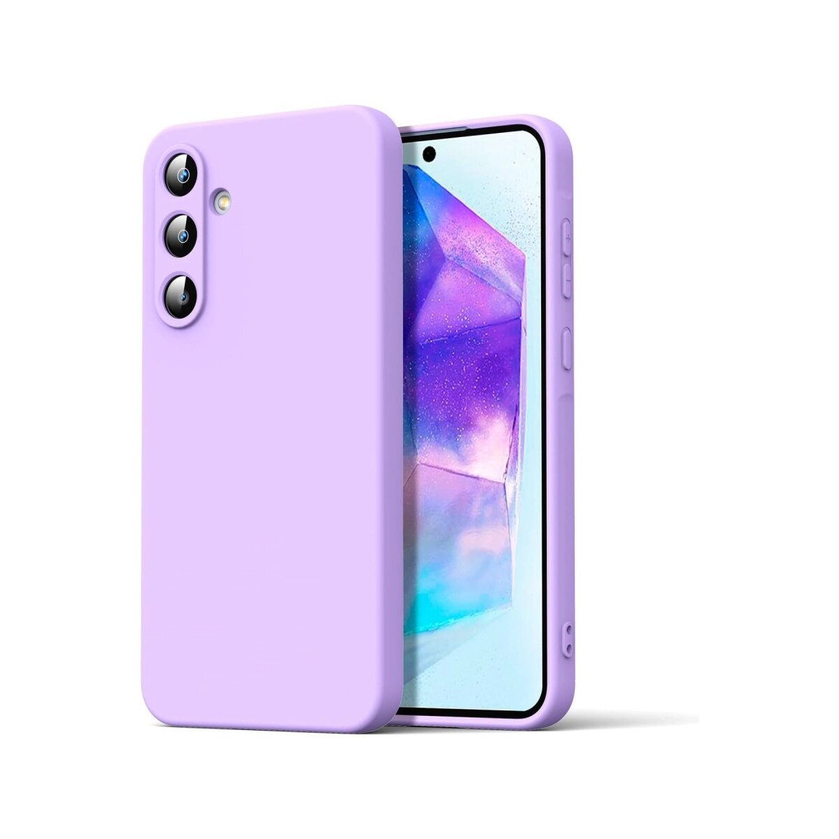 Samsung Galaxy A16 5g Kılıf Nano İçi Kadife Silikon - Lila Samsung Galaxy A16 5g Kılıf Nano İçi Kadife Silikon - Lila
