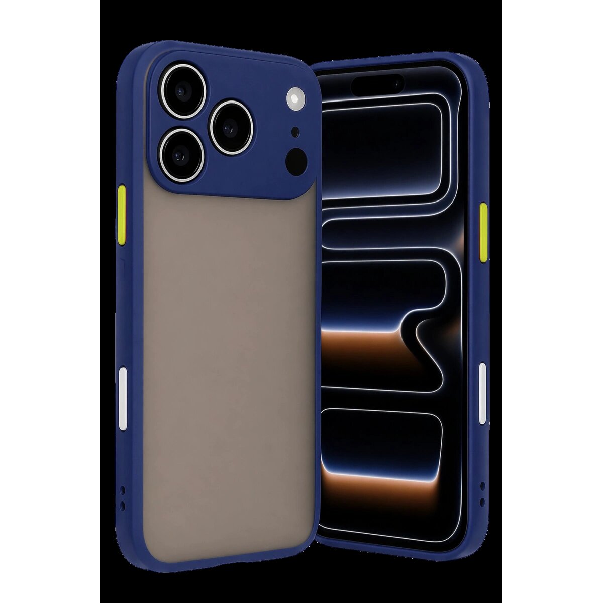 Apple İphone 17 Pro Max Kılıf Montreal Silikon Kapak - Lacivert Apple İphone 17 Pro Max Kılıf Montreal Silikon Kapak - Lacivert