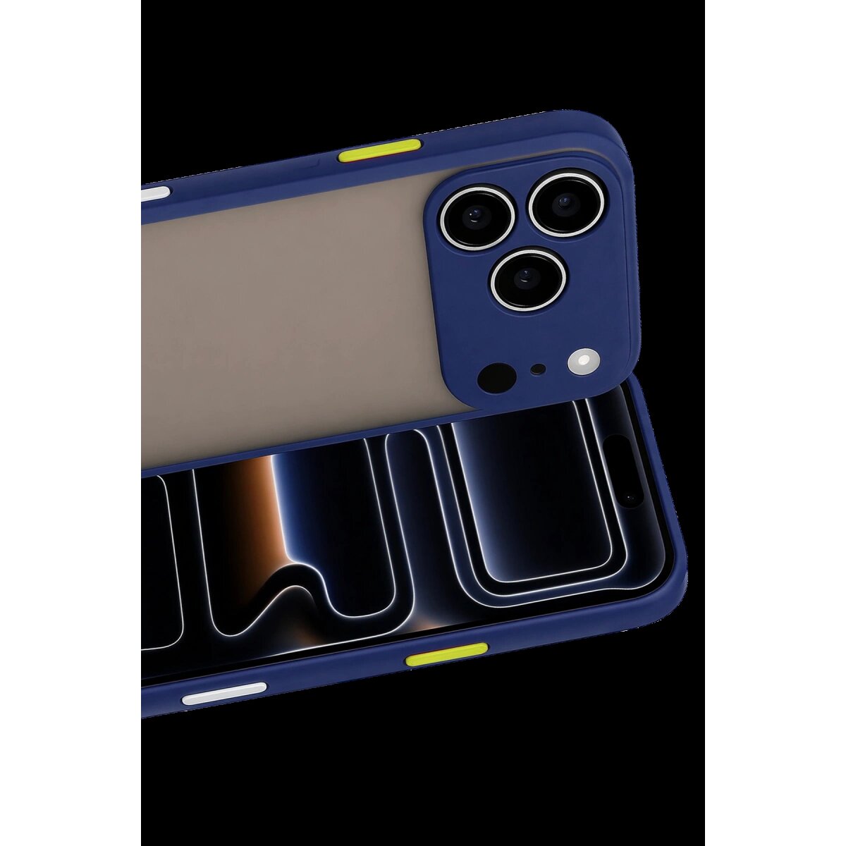 Apple İphone 17 Pro Max Kılıf Montreal Silikon Kapak - Lacivert Apple İphone 17 Pro Max Kılıf Montreal Silikon Kapak - Lacivert