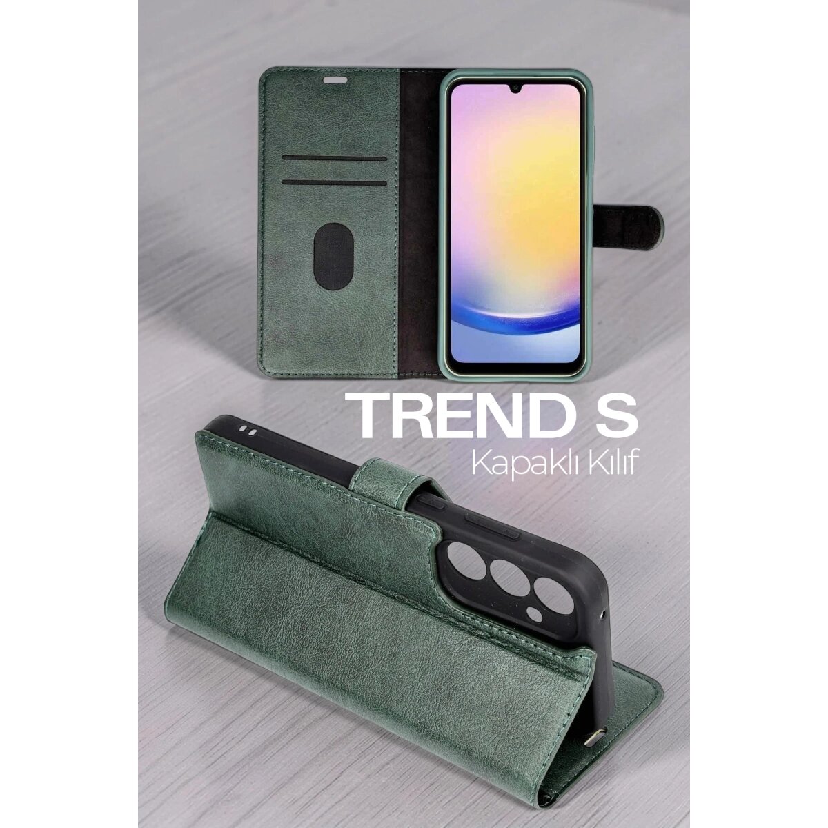 Samsung Galaxy S26 Plus Trend S Plus Kapaklı Kılıf - Siyah Samsung Galaxy S26 Plus Trend S Plus Kapaklı Kılıf - Siyah