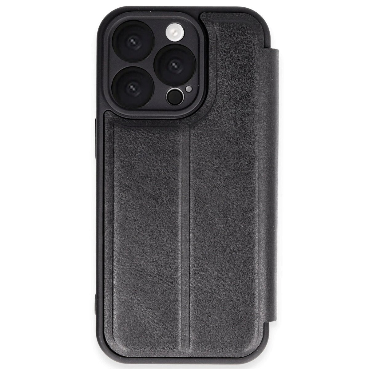 Apple İphone 16 Pro Max Kılıf Flip Cover - Siyah Apple İphone 16 Pro Max Kılıf Flip Cover - Siyah