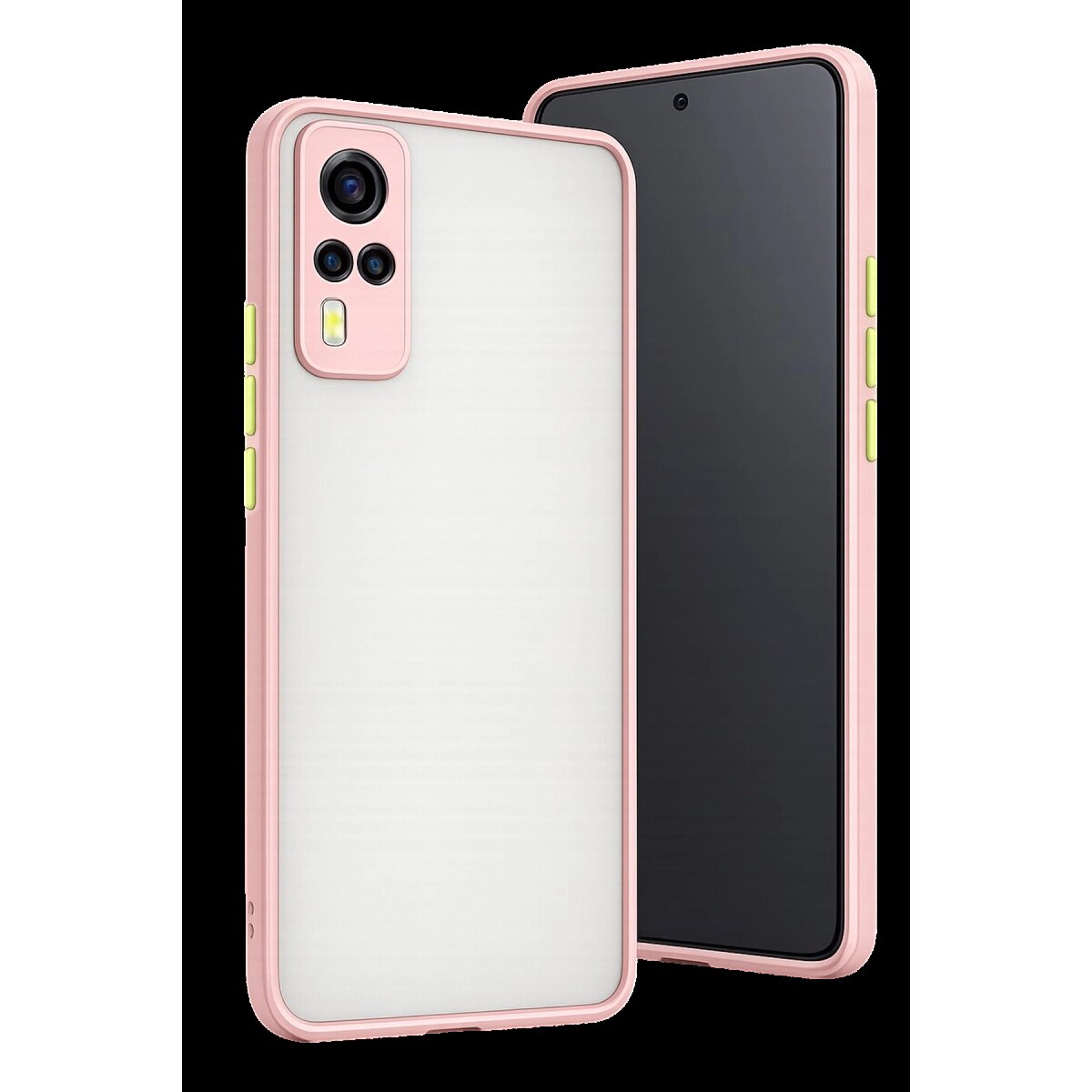Vivo Y53s Kılıf Montreal Silikon Kapak - Pembe Vivo Y53s Kılıf Montreal Silikon Kapak - Pembe