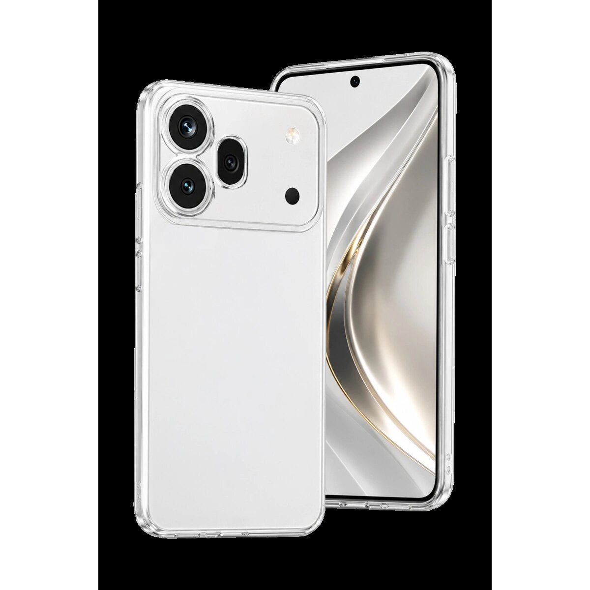 Huawei Honor 600 Pro Lüx Şeffaf Silikon - Şeffaf Huawei Honor 600 Pro Lüx Şeffaf Silikon - Şeffaf