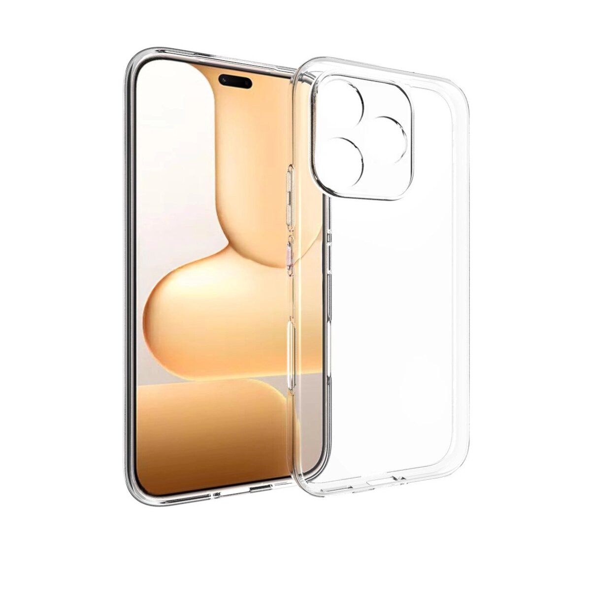 Huawei Honor 600 Lite Lüx Şeffaf Silikon - Şeffaf Huawei Honor 600 Lite Lüx Şeffaf Silikon - Şeffaf