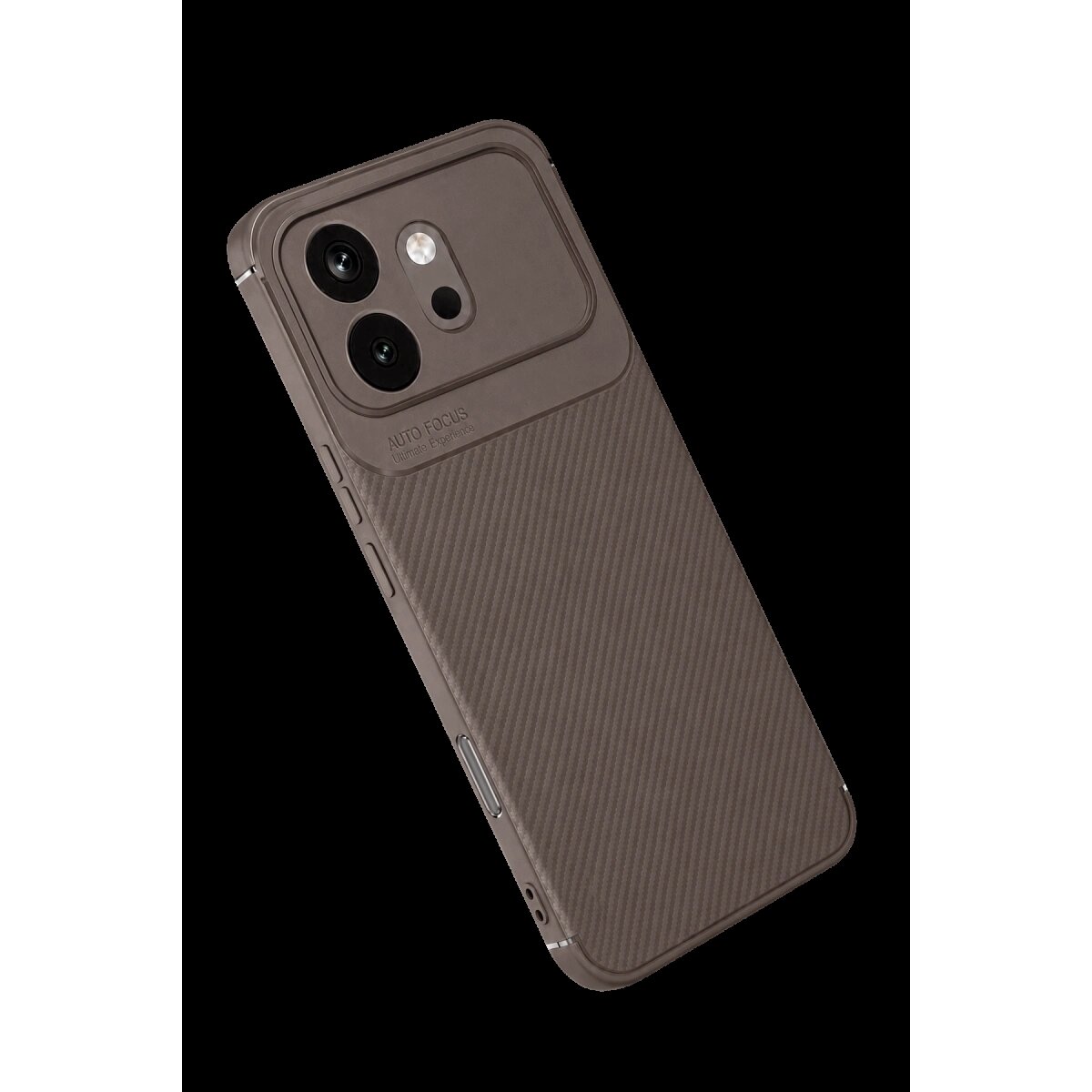 Huawei Honor 600 Auto Focus Karbon Kapak - Gri Huawei Honor 600 Auto Focus Karbon Kapak - Gri
