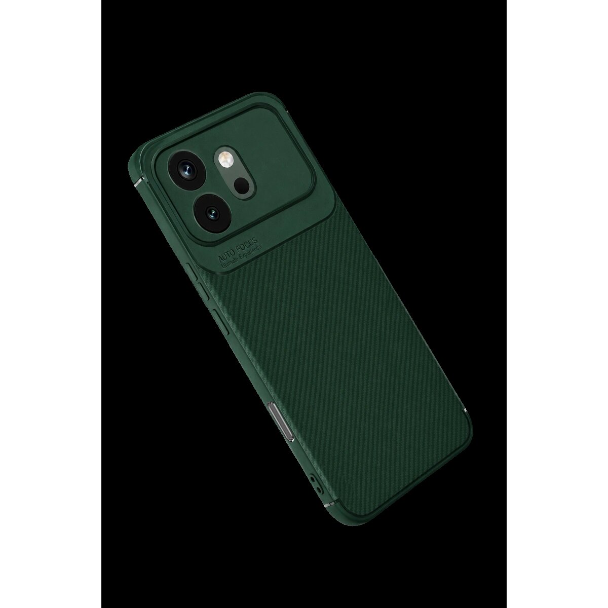 Huawei Honor 600 Auto Focus Karbon Kapak - Koyu Yeşil Huawei Honor 600 Auto Focus Karbon Kapak - Koyu Yeşil