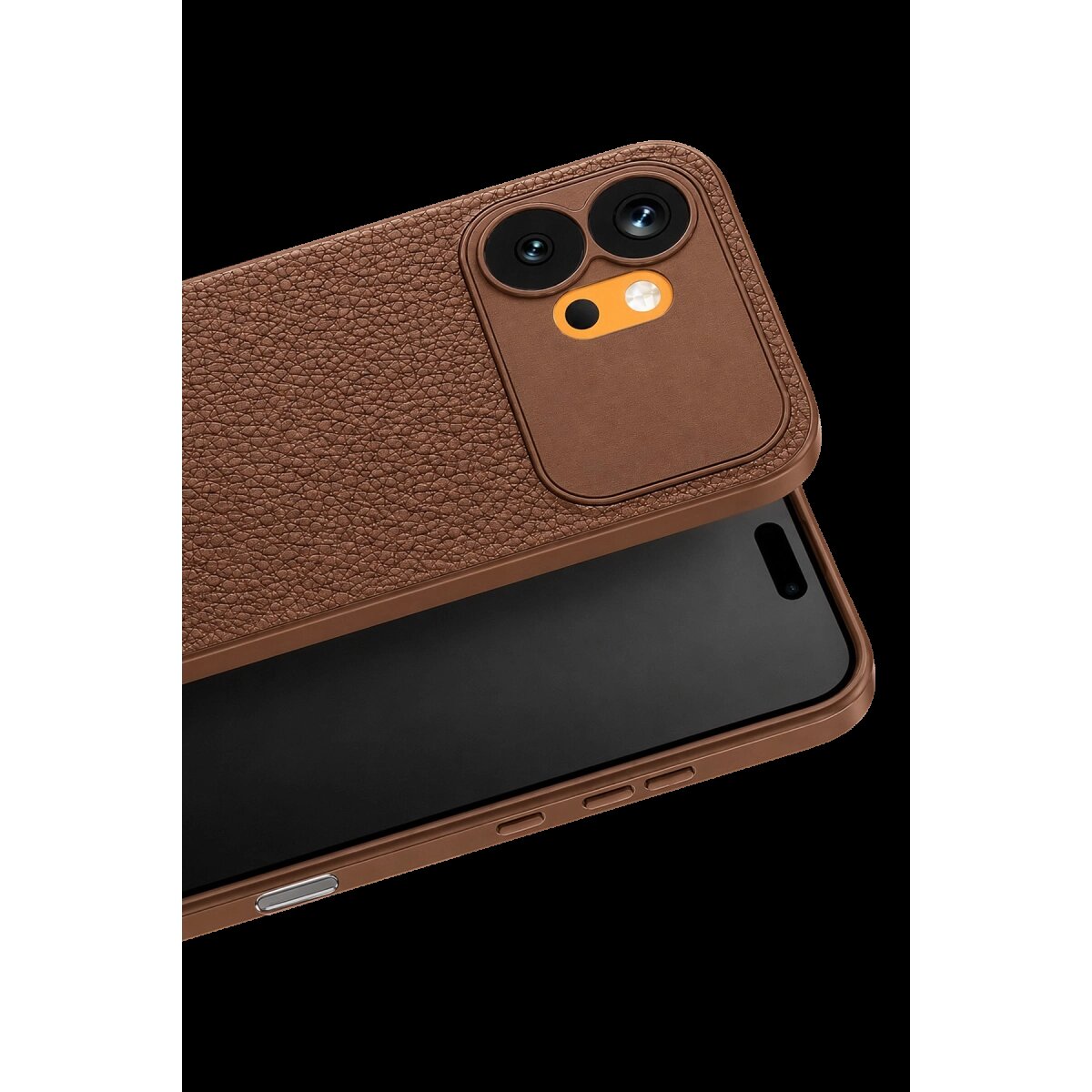 Huawei Honor 600 Thermax Silikon Kılıf - Kahverengi Huawei Honor 600 Thermax Silikon Kılıf - Kahverengi
