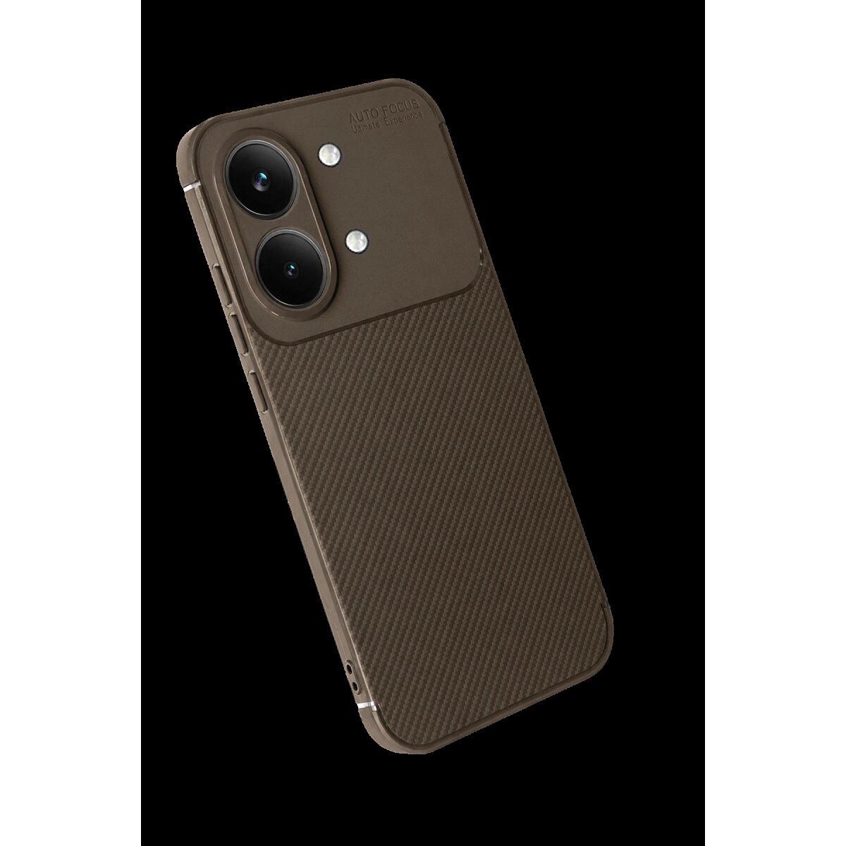 Xiaomi Poco X8 Pro Max Auto Focus Karbon Kapak - Kahverengi