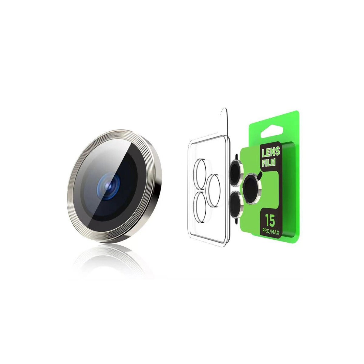 Apple İphone 15 Pro Raze Metal Kamera Lens - Lacivert Apple İphone 15 Pro Raze Metal Kamera Lens - Lacivert