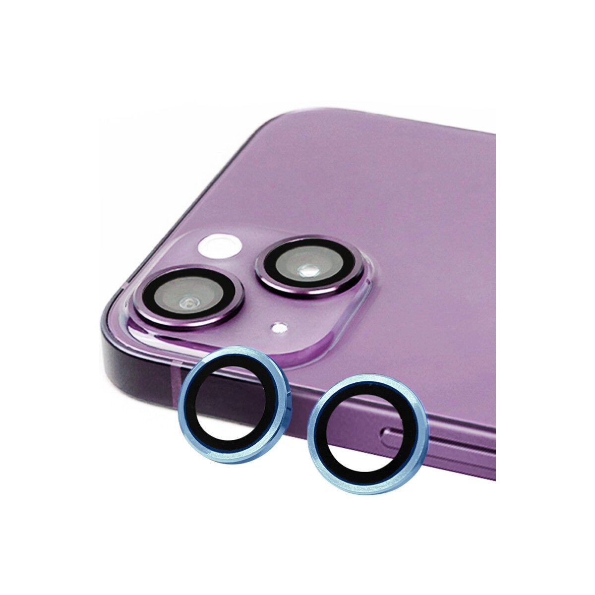 Apple İphone 15 Raze Metal Kamera Lens - Mavi