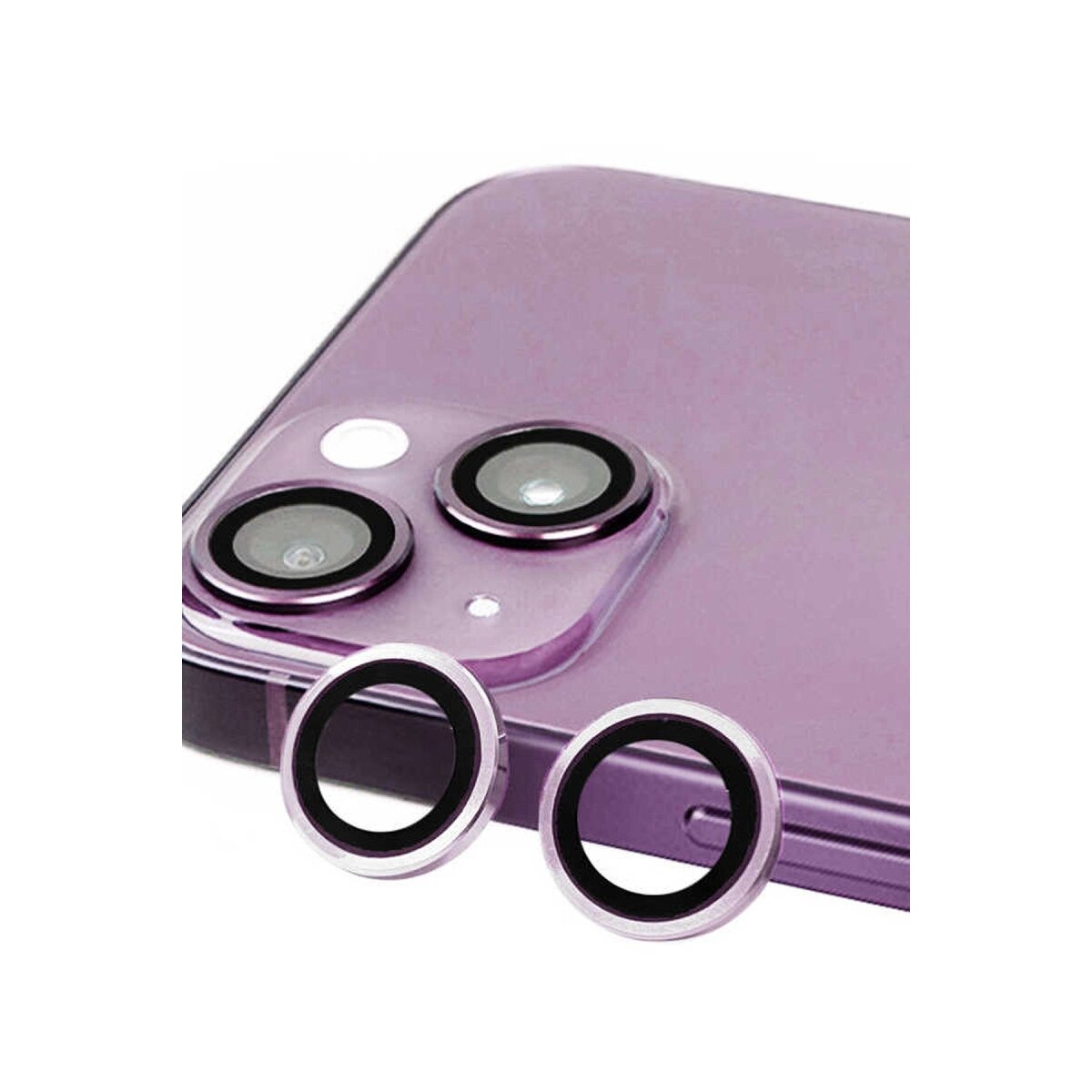 Apple İphone 14 Plus Raze Metal Kamera Lens - Mor