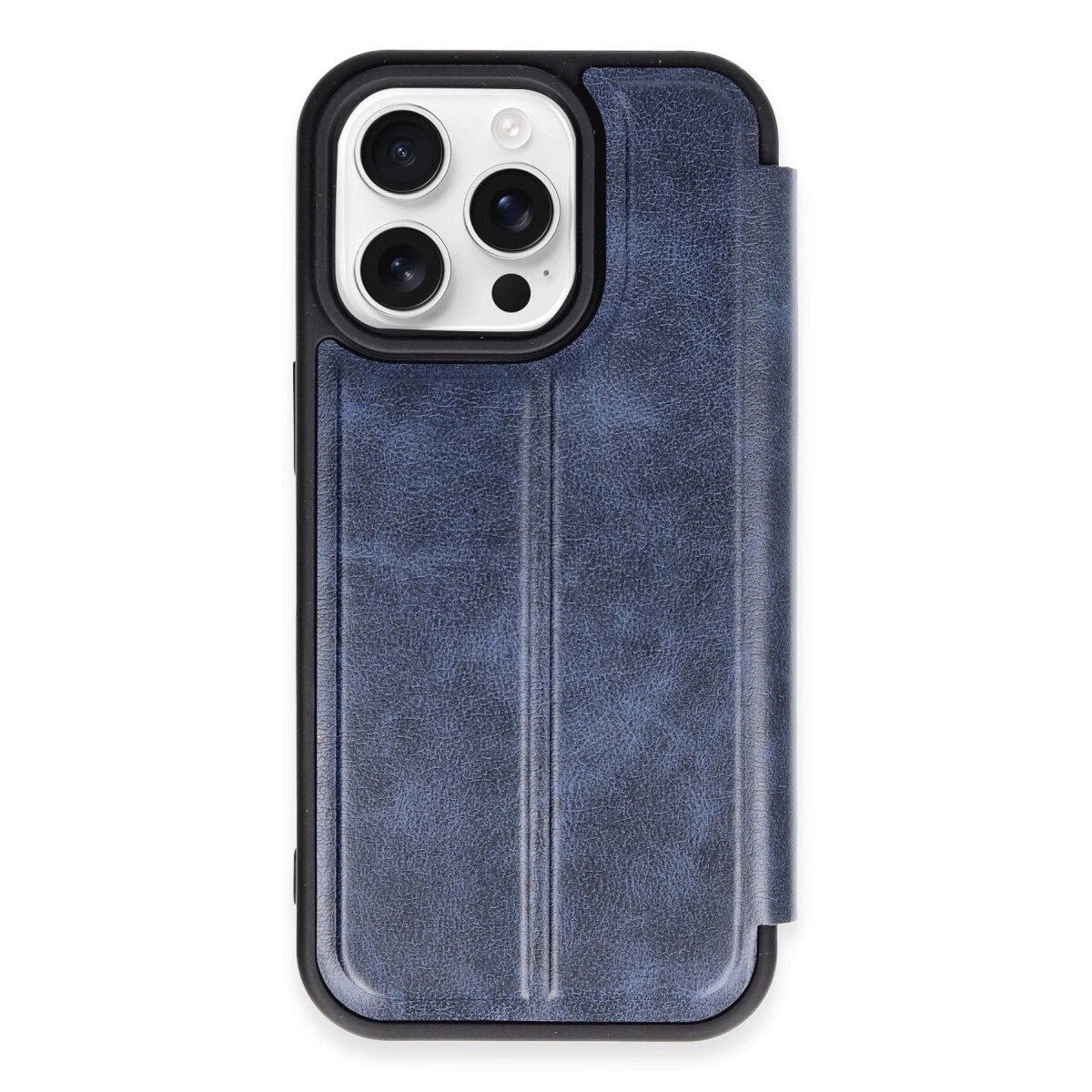 Apple İphone 14 Pro Max Kılıf Flip Cover - Lacivert Apple İphone 14 Pro Max Kılıf Flip Cover - Lacivert