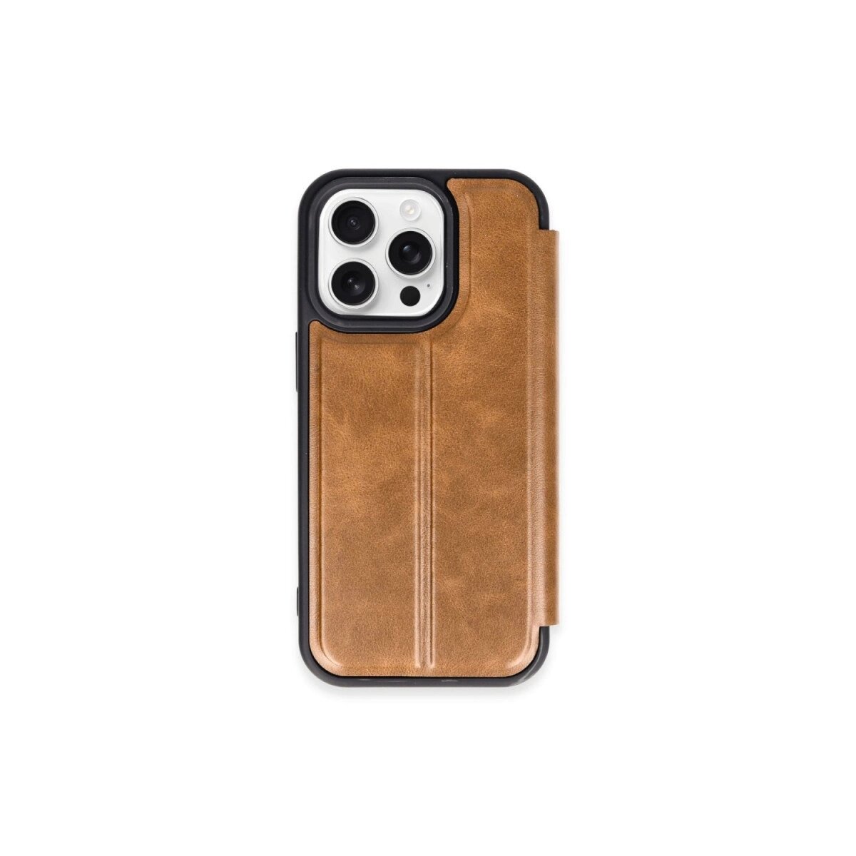 Apple İphone 15 Pro Max Kılıf Flip Cover - Taba Apple İphone 15 Pro Max Kılıf Flip Cover - Taba