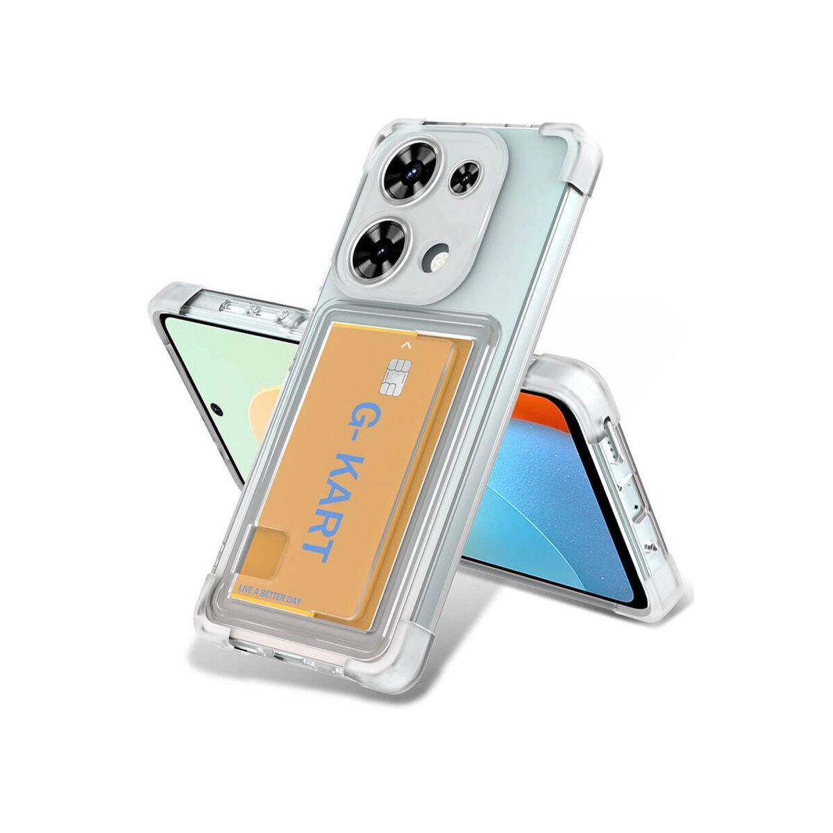 Xiaomi Redmi Note 13 Pro 4g Kılıf Kart Şeffaf Silikon - Şeffaf Xiaomi Redmi Note 13 Pro 4g Kılıf Kart Şeffaf Silikon - Şeffaf