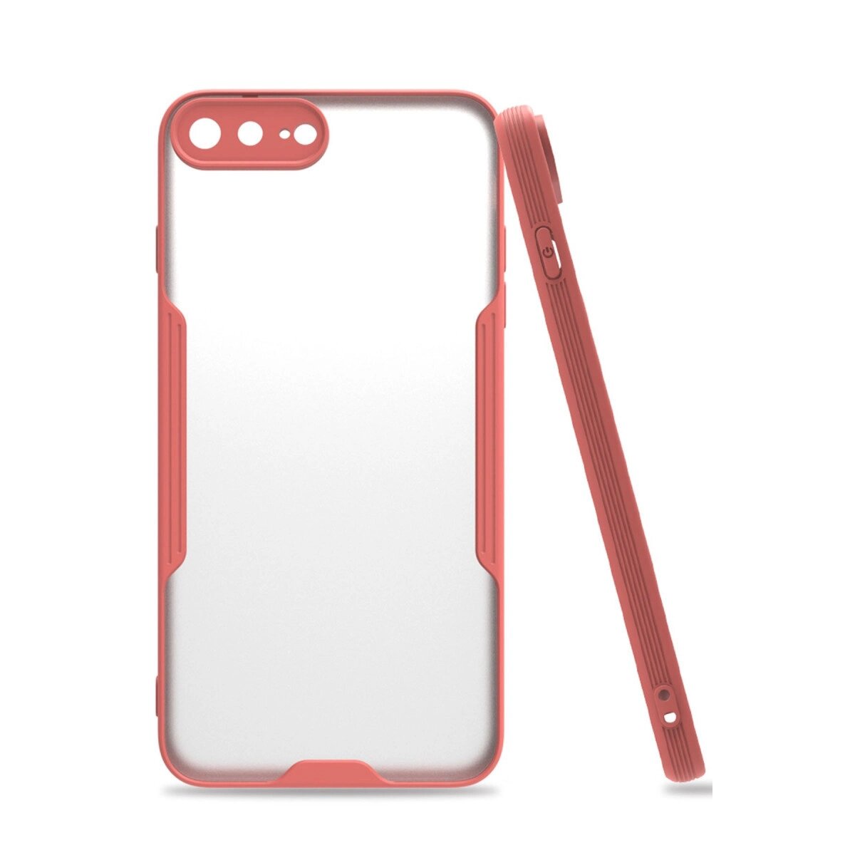 Apple İphone 7 Plus Kılıf Platin Silikon - Pembe Apple İphone 7 Plus Kılıf Platin Silikon - Pembe