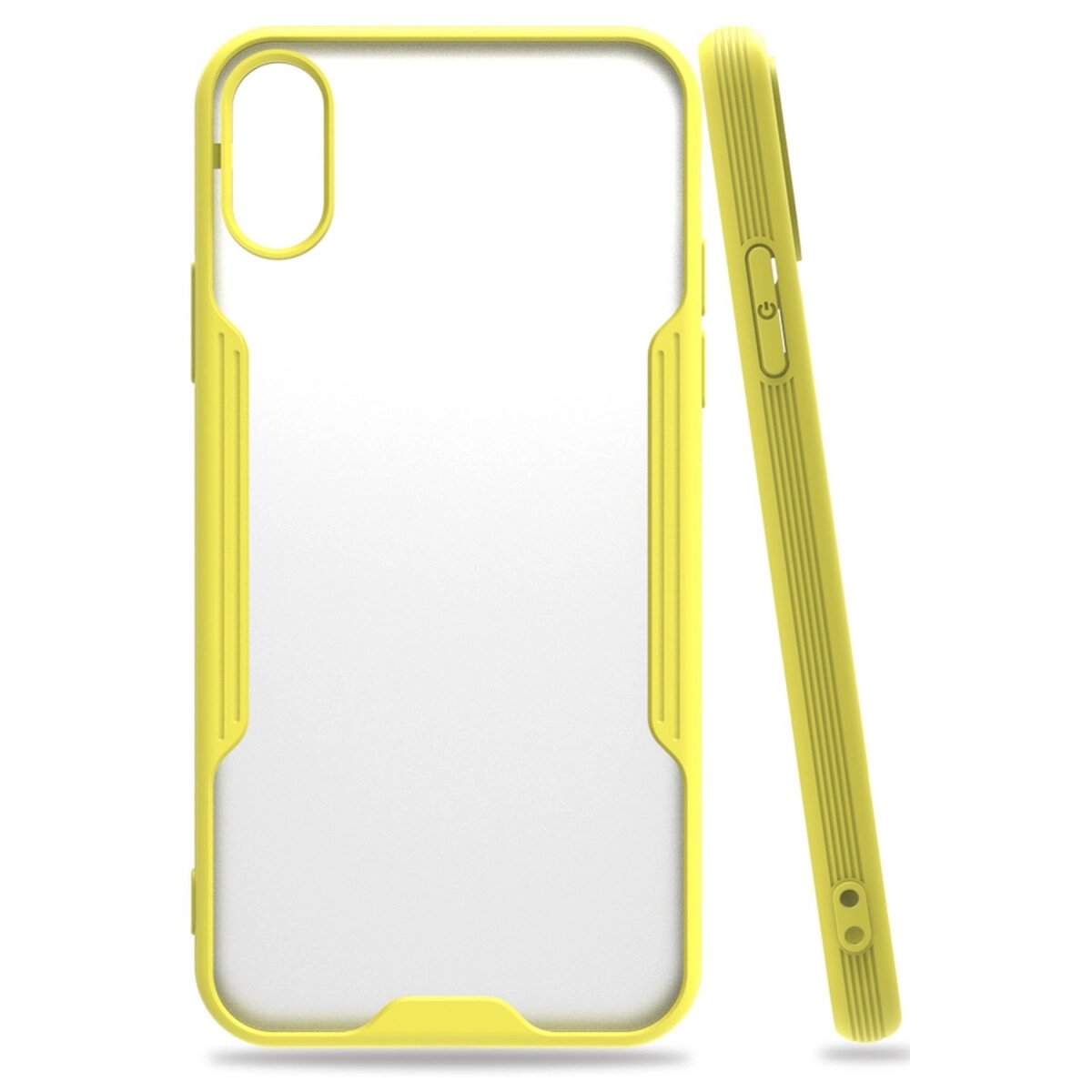 Apple İphone X Kılıf Platin Silikon - Sarı Apple İphone X Kılıf Platin Silikon - Sarı