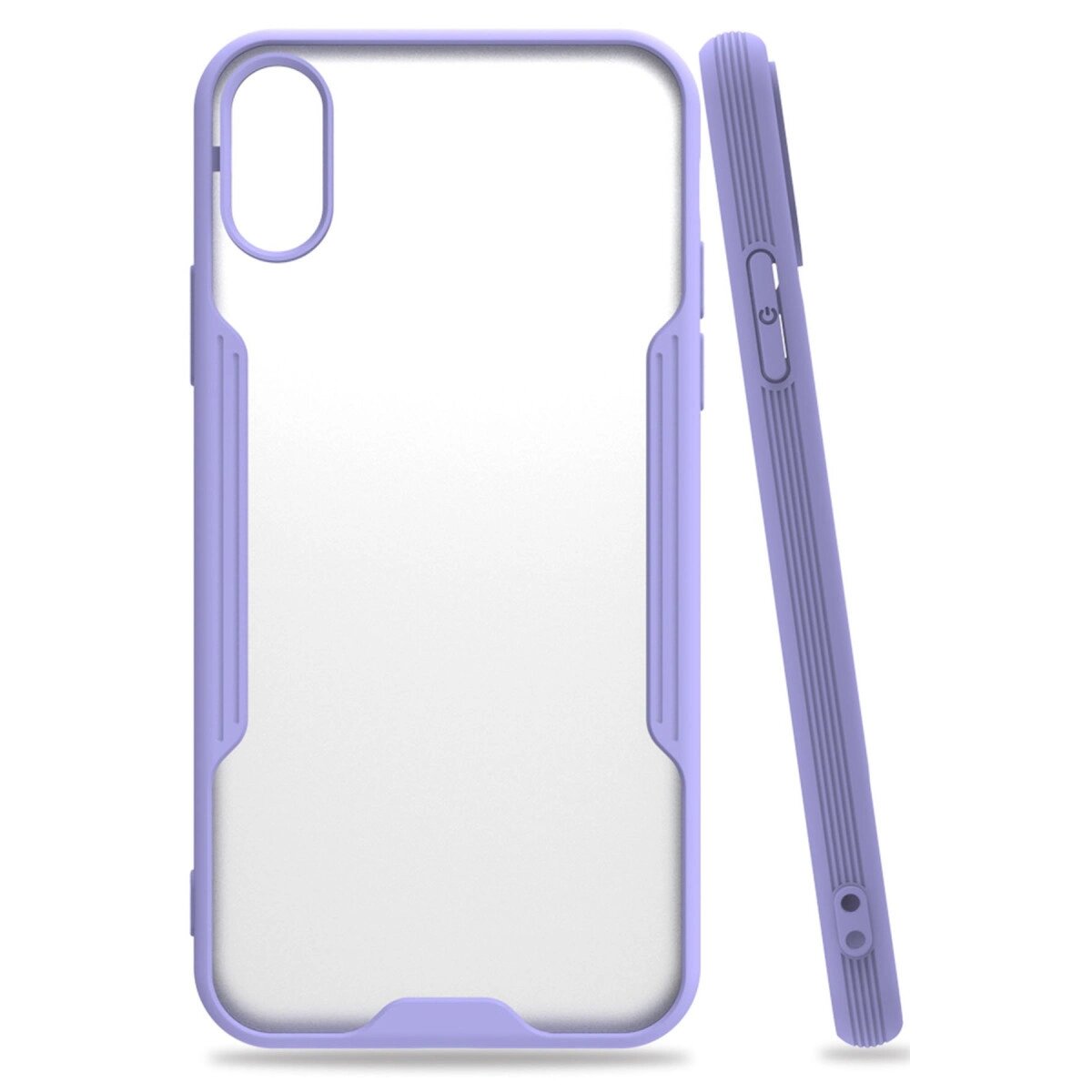 Apple İphone X Kılıf Platin Silikon - Lila Apple İphone X Kılıf Platin Silikon - Lila