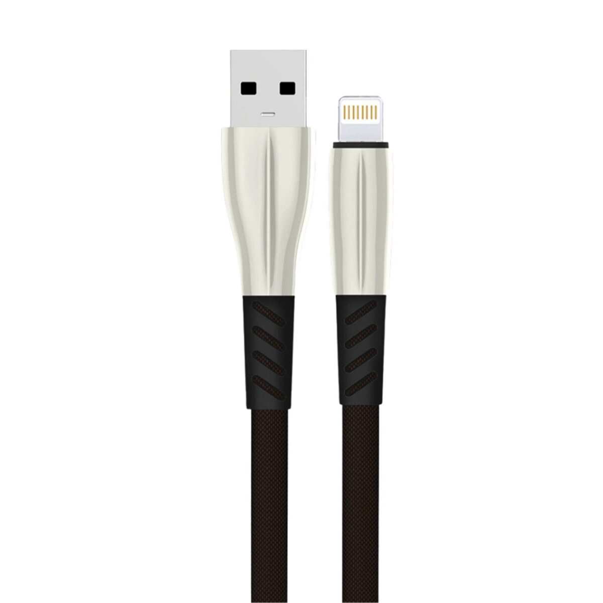 S89 Metal Uçlu Lightning Kablo İphone Uyumlu 1m 2.4a - Siyah