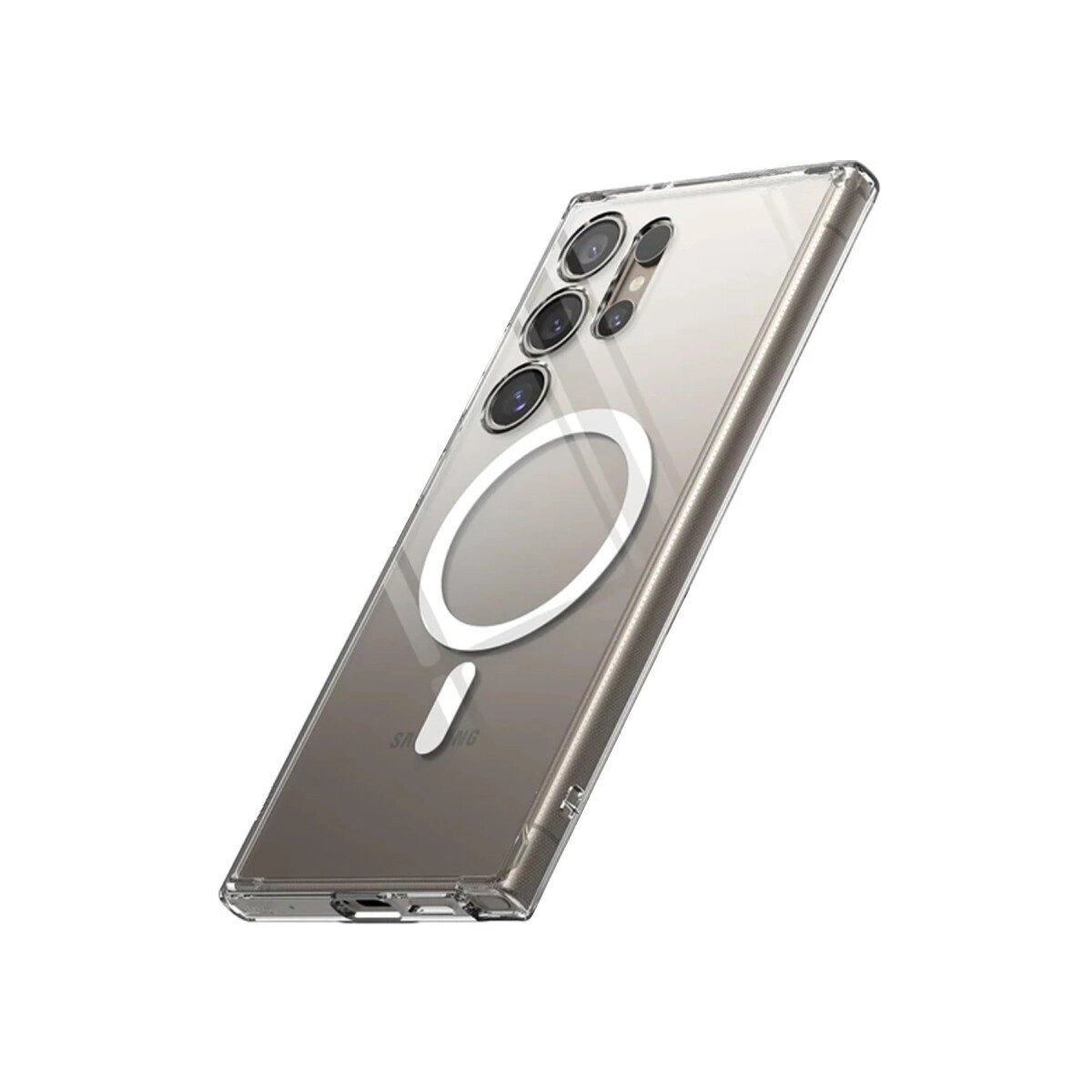 Samsung Galaxy S24 Ultra Kılıf Magneticsafe Şeffaf Silikon - Şeffaf Samsung Galaxy S24 Ultra Kılıf Magneticsafe Şeffaf Silikon - Şeffaf