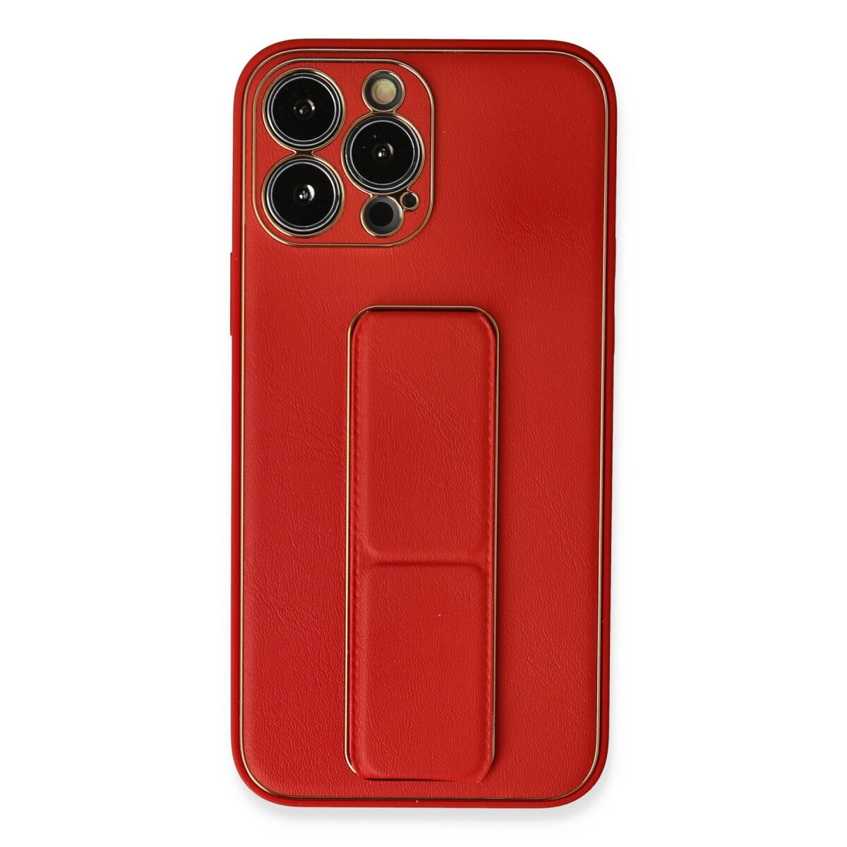 Apple İphone 13 Pro Kılıf Coco Deri Standlı Kapak - Kırmızı Apple İphone 13 Pro Kılıf Coco Deri Standlı Kapak - Kırmızı