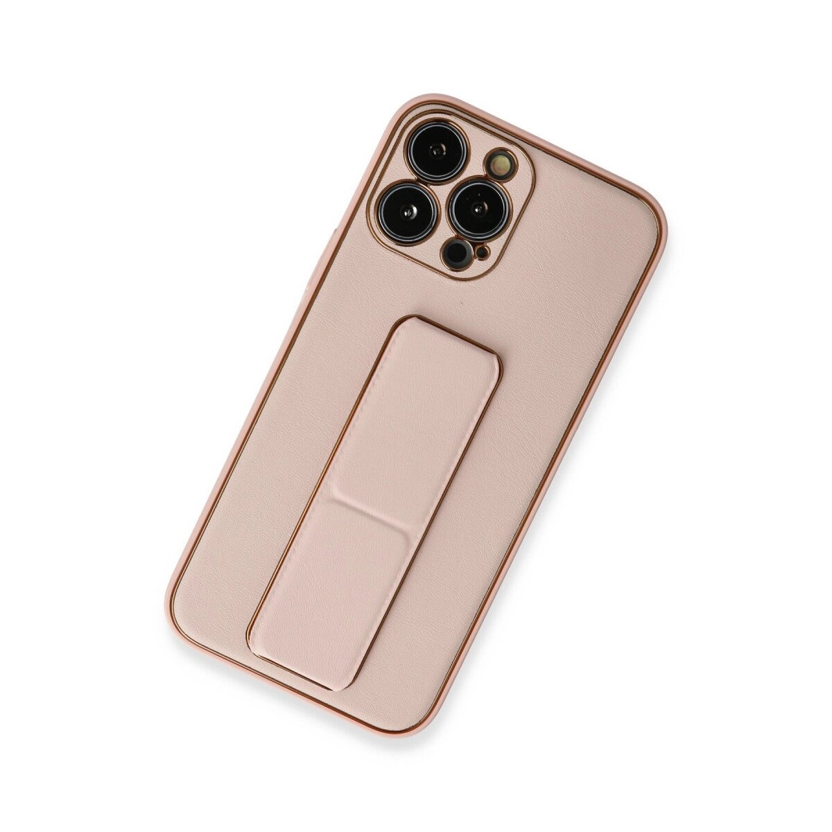 Apple İphone 13 Pro Kılıf Coco Deri Standlı Kapak - Pembe Apple İphone 13 Pro Kılıf Coco Deri Standlı Kapak - Pembe