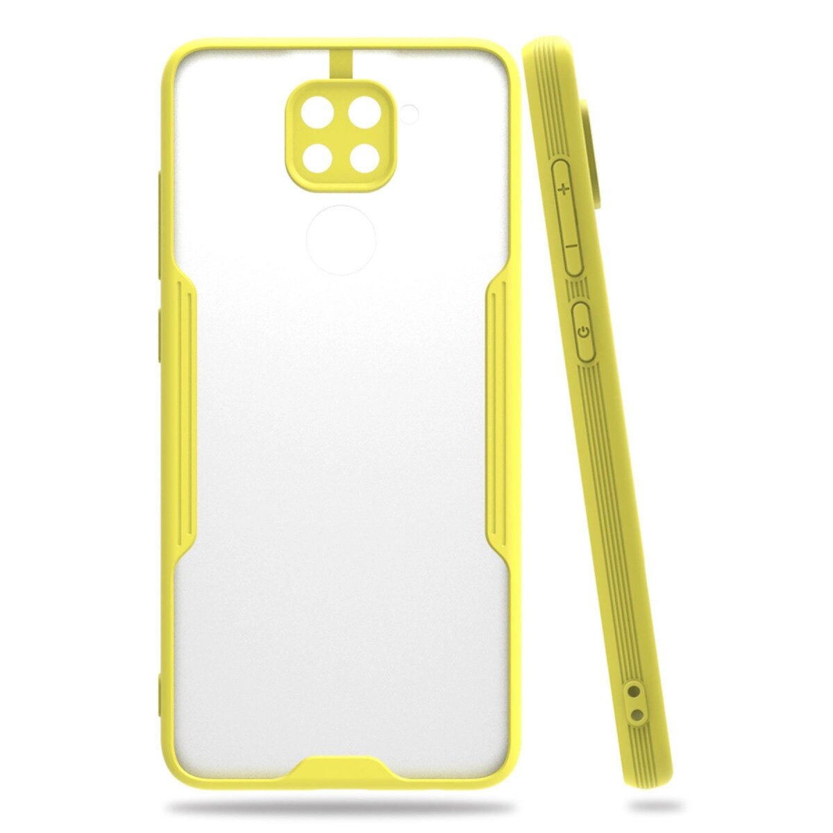 Xiaomi Redmi Note 9 Kılıf Platin Silikon - Sarı Xiaomi Redmi Note 9 Kılıf Platin Silikon - Sarı