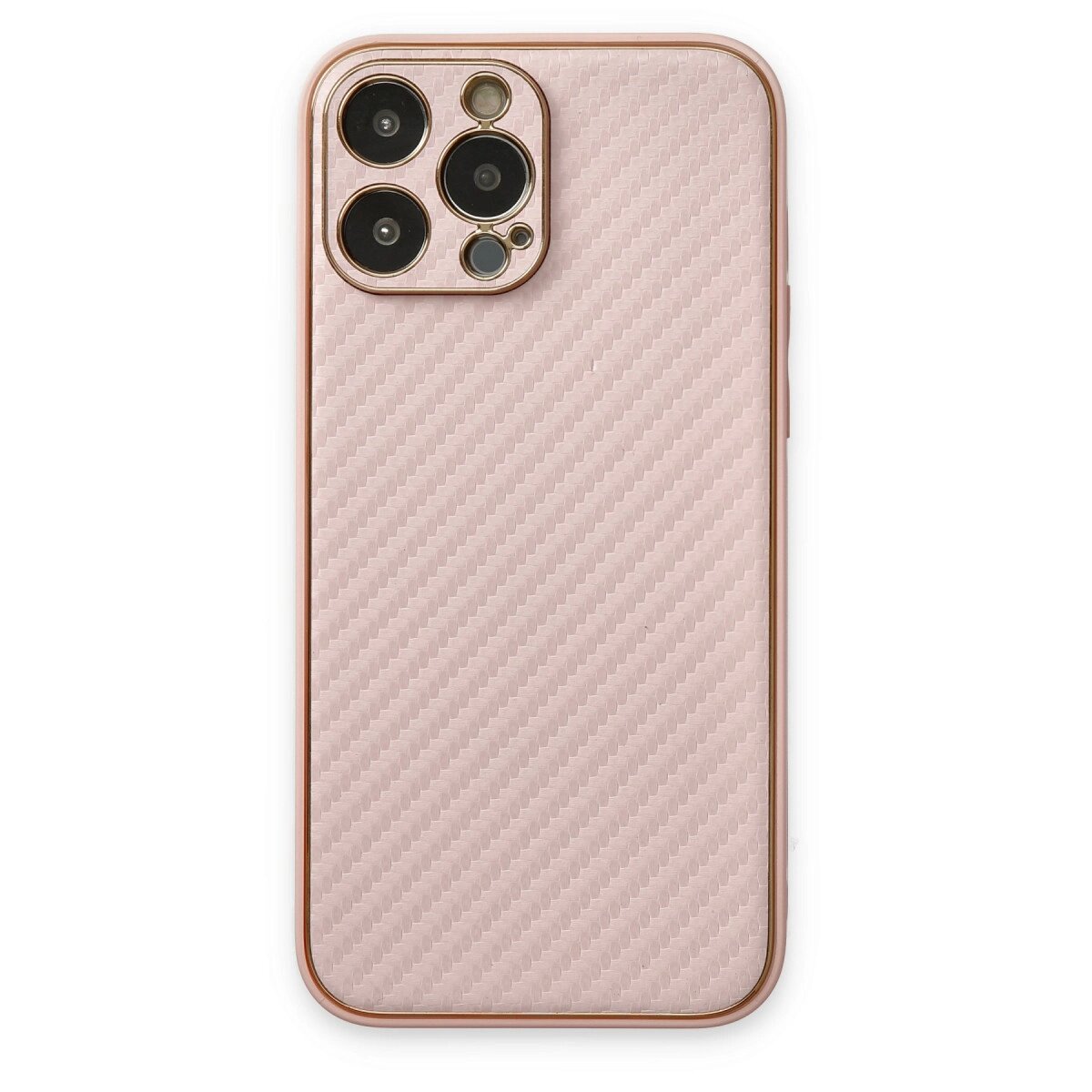 Apple İphone 13 Pro Max Kılıf Coco Karbon Silikon - Pembe Apple İphone 13 Pro Max Kılıf Coco Karbon Silikon - Pembe