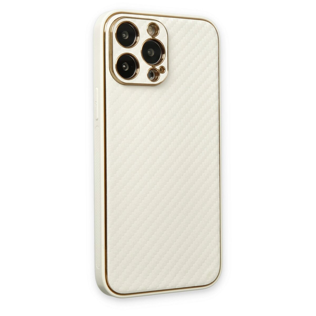 Apple İphone 13 Pro Max Kılıf Coco Karbon Silikon - Beyaz Apple İphone 13 Pro Max Kılıf Coco Karbon Silikon - Beyaz