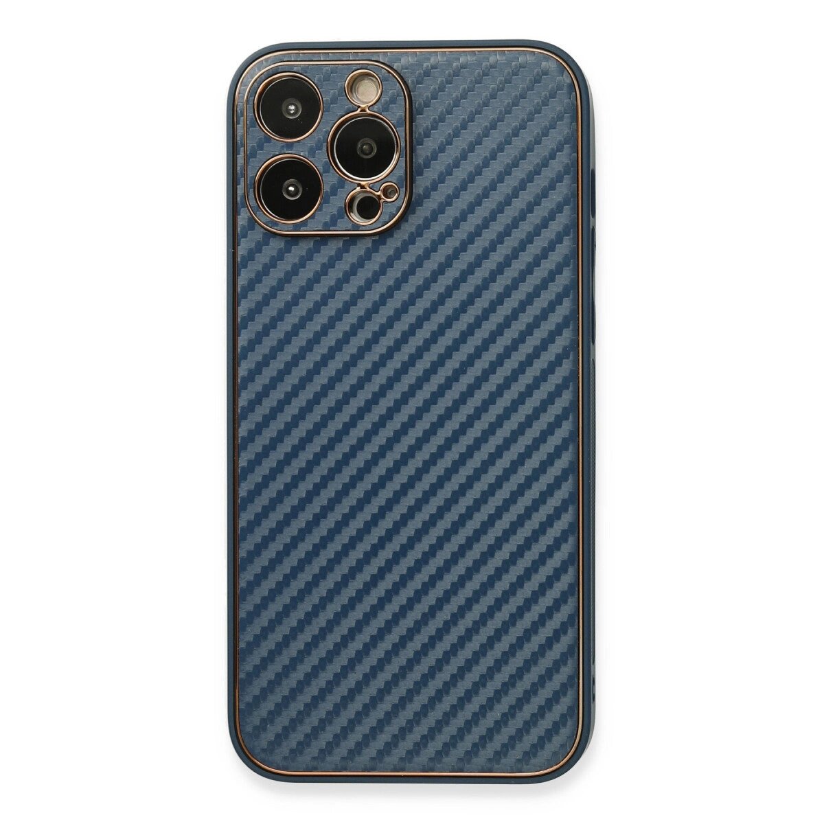 Apple İphone 13 Pro Max Kılıf Coco Karbon Silikon - Mavi Apple İphone 13 Pro Max Kılıf Coco Karbon Silikon - Mavi