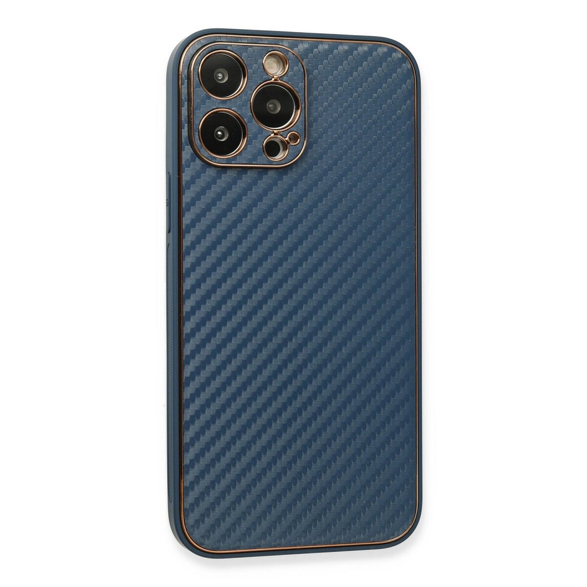 Apple İphone 13 Pro Max Kılıf Coco Karbon Silikon - Mavi Apple İphone 13 Pro Max Kılıf Coco Karbon Silikon - Mavi