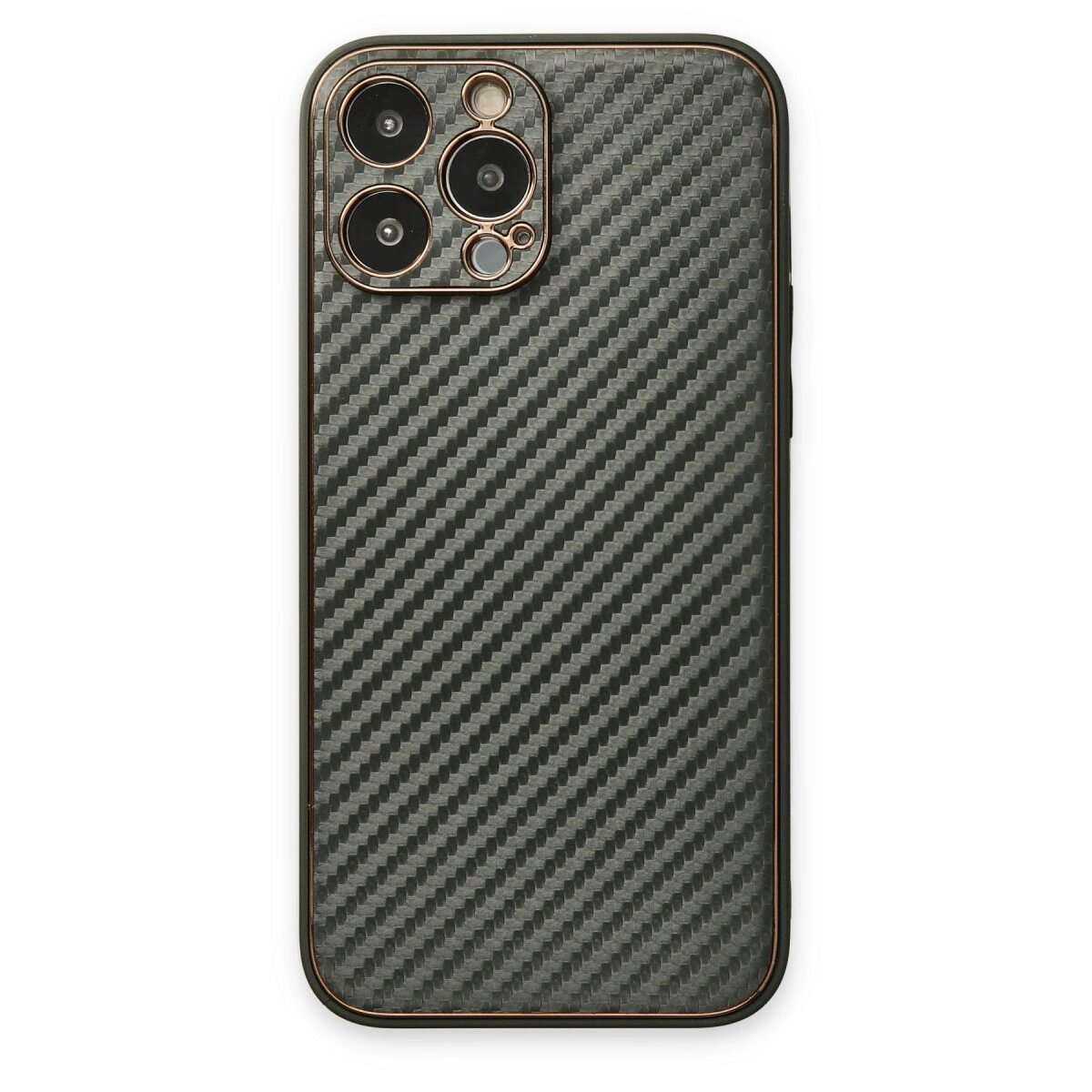 Apple İphone 13 Pro Max Kılıf Coco Karbon Silikon - Füme Apple İphone 13 Pro Max Kılıf Coco Karbon Silikon - Füme