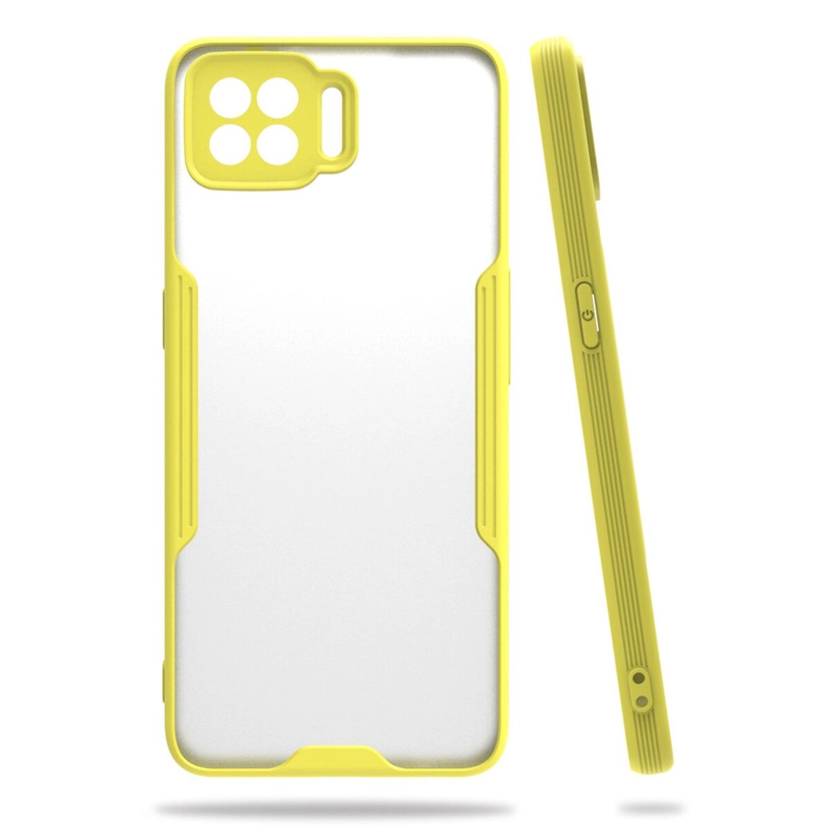 Oppo A73 Kılıf Platin Silikon - Sarı Oppo A73 Kılıf Platin Silikon - Sarı