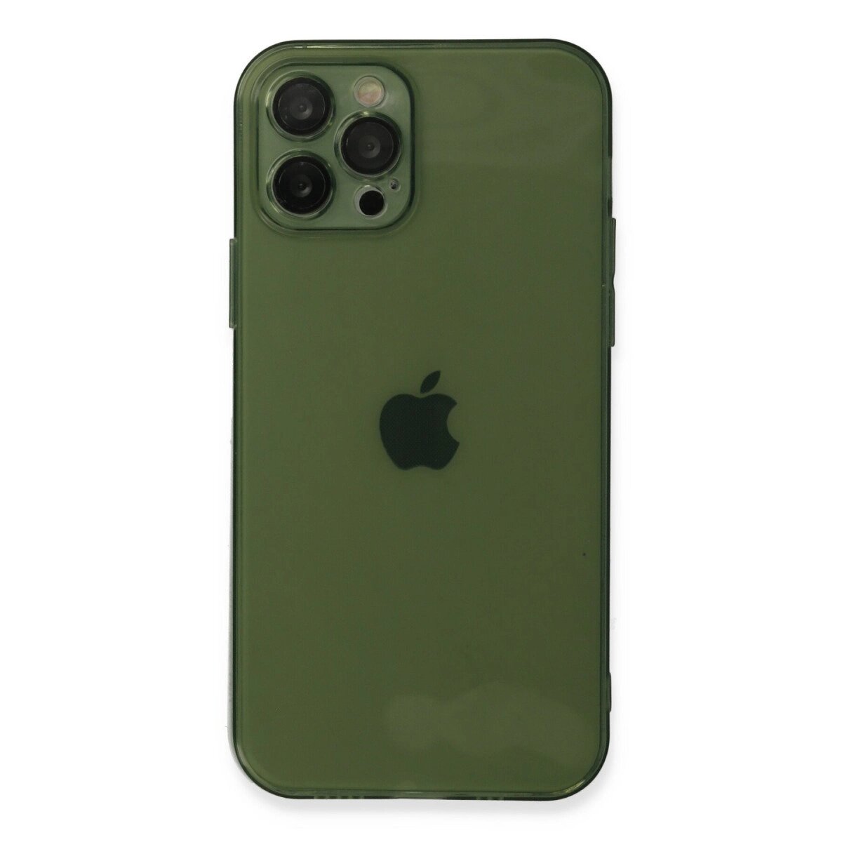 Apple İphone 12 Pro Max Kılıf Fly Lens Silikon - Yeşil