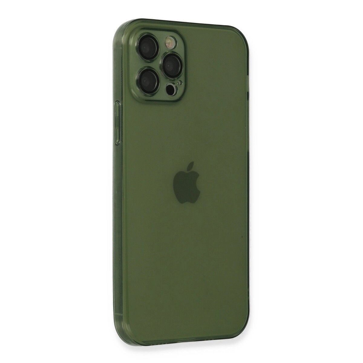 Apple İphone 12 Pro Max Kılıf Fly Lens Silikon - Yeşil