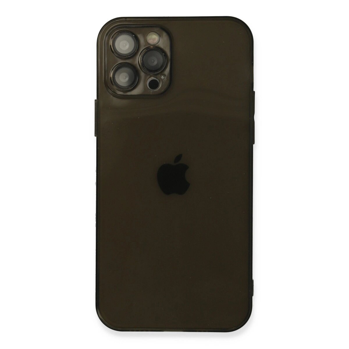 Apple İphone 12 Pro Max Kılıf Fly Lens Silikon - Siyah