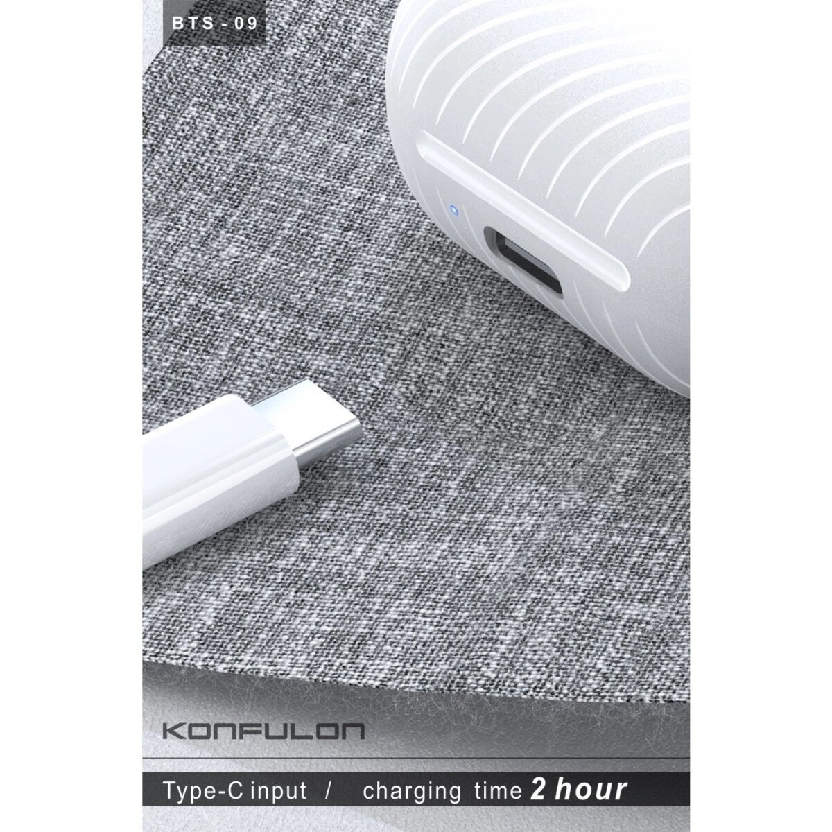 Bts09 Kablosuz Airpods Kulaklık - Siyah