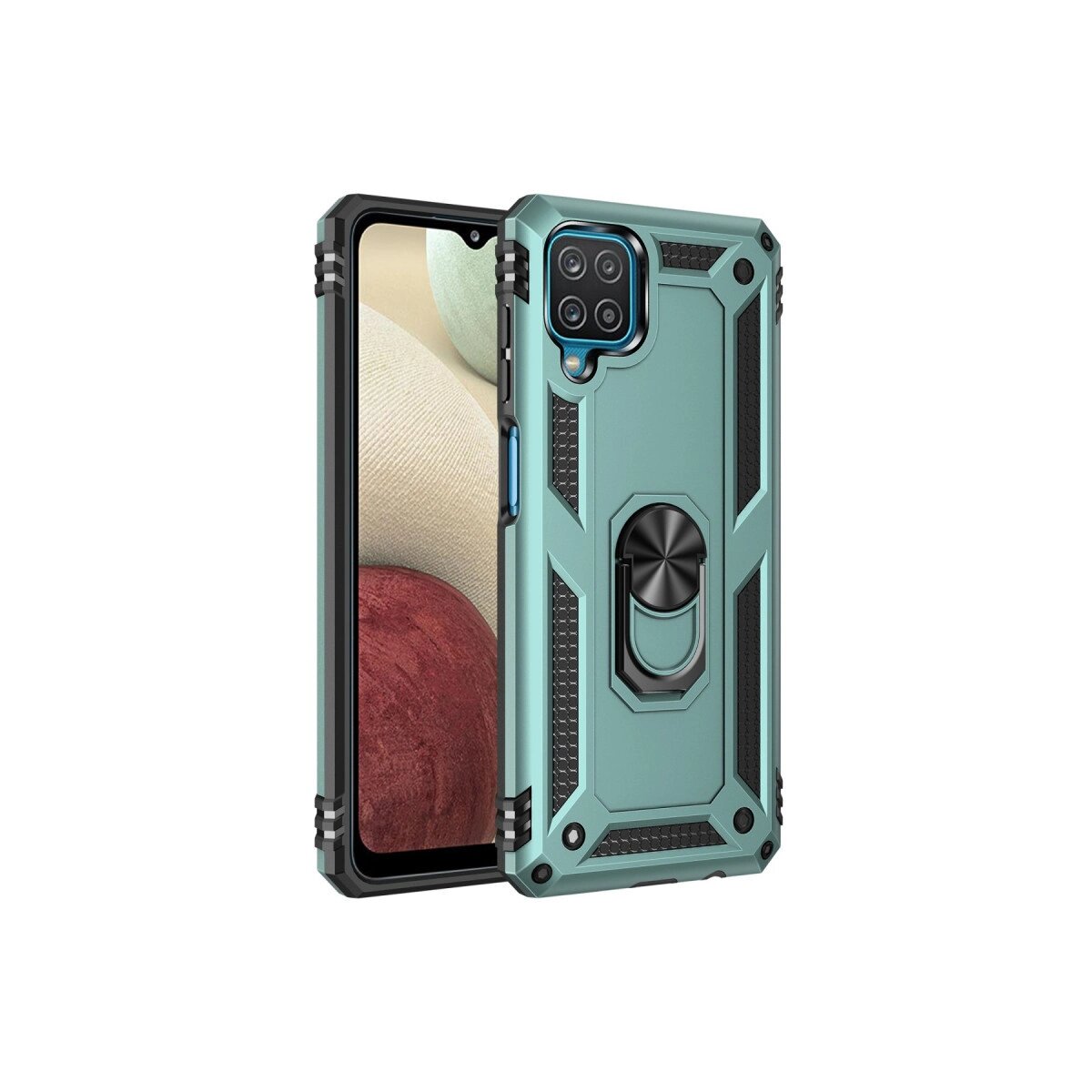 Samsung Galaxy A22 Kılıf Sofya Yüzüklü Silikon Kapak - Yeşil Samsung Galaxy A22 Kılıf Sofya Yüzüklü Silikon Kapak - Yeşil