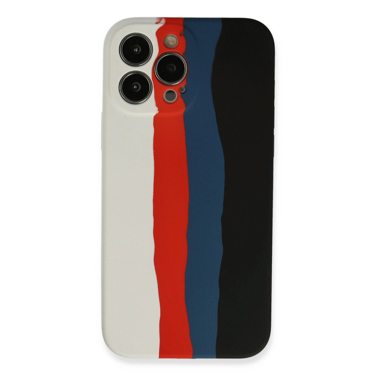 Apple İphone 13 Pro Kılıf Ebruli Lansman Silikon - Beyaz-siyah Apple İphone 13 Pro Kılıf Ebruli Lansman Silikon - Beyaz-siyah