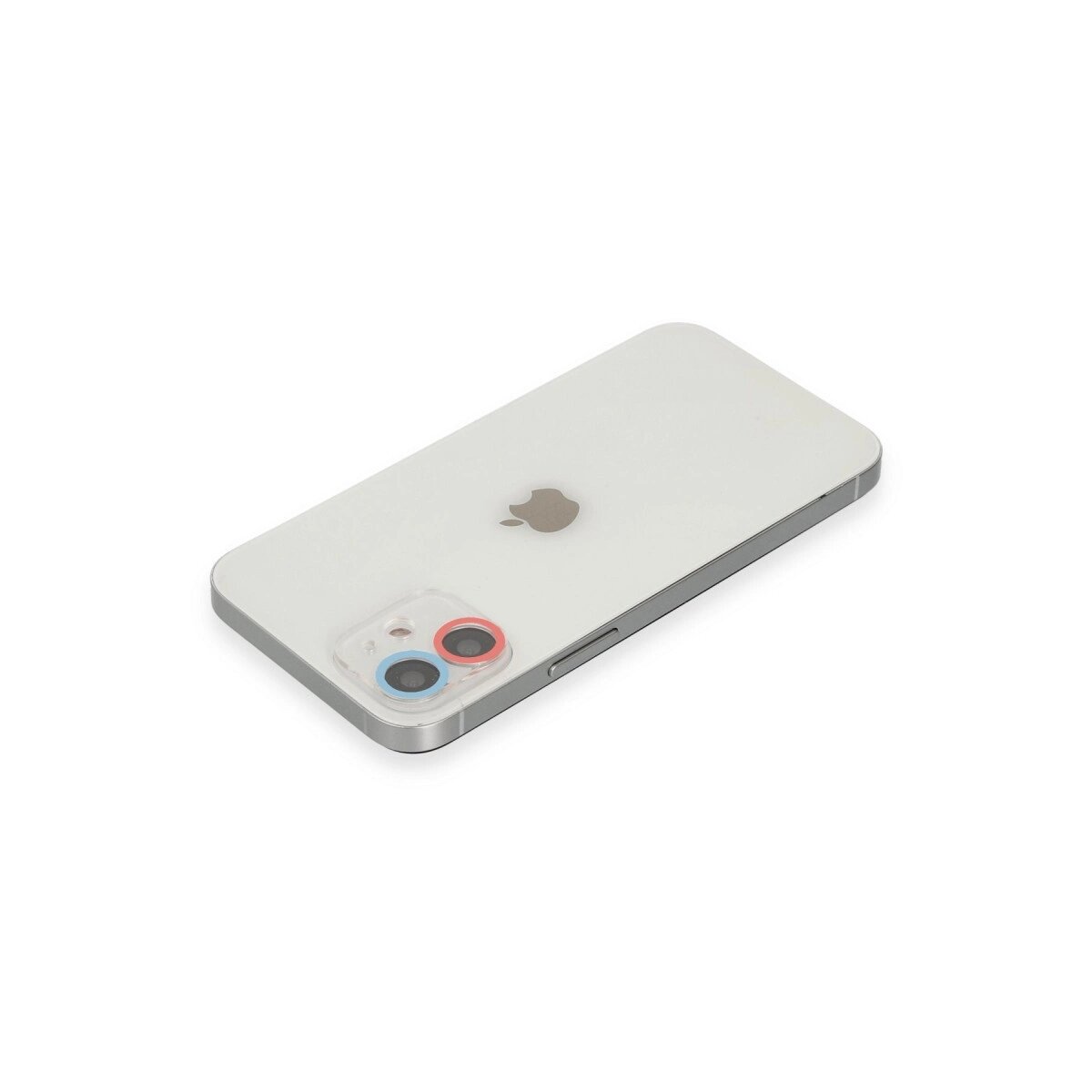 Apple İphone 12 Renkli Kamera Lens Koruma Cam - Pembe-mavi Apple İphone 12 Renkli Kamera Lens Koruma Cam - Pembe-mavi