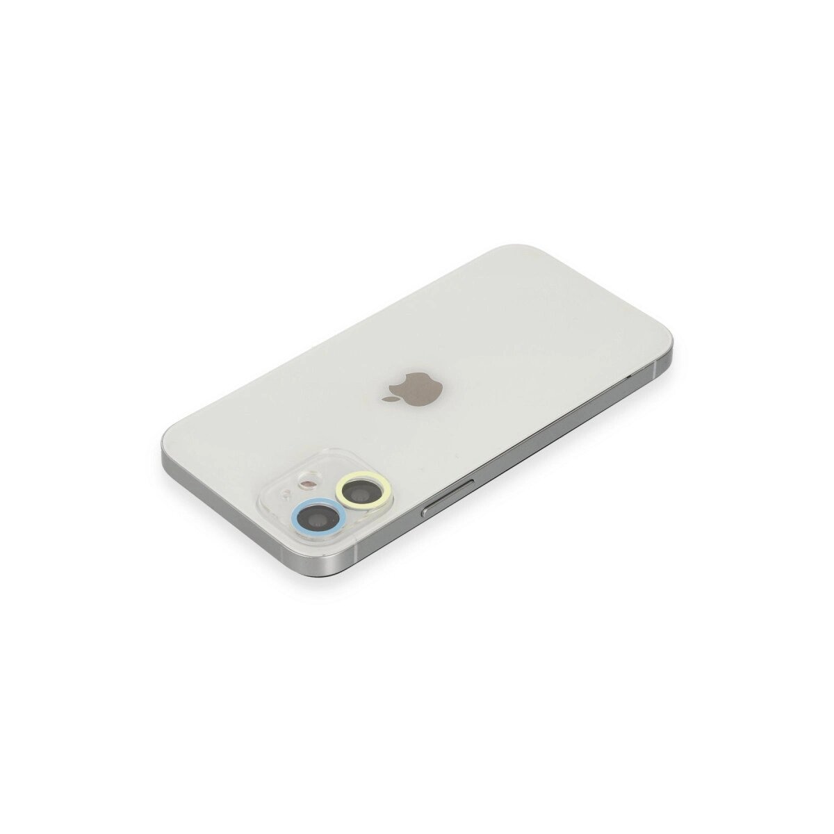 Apple İphone 12 Renkli Kamera Lens Koruma Cam - Sarı-mavi Apple İphone 12 Renkli Kamera Lens Koruma Cam - Sarı-mavi