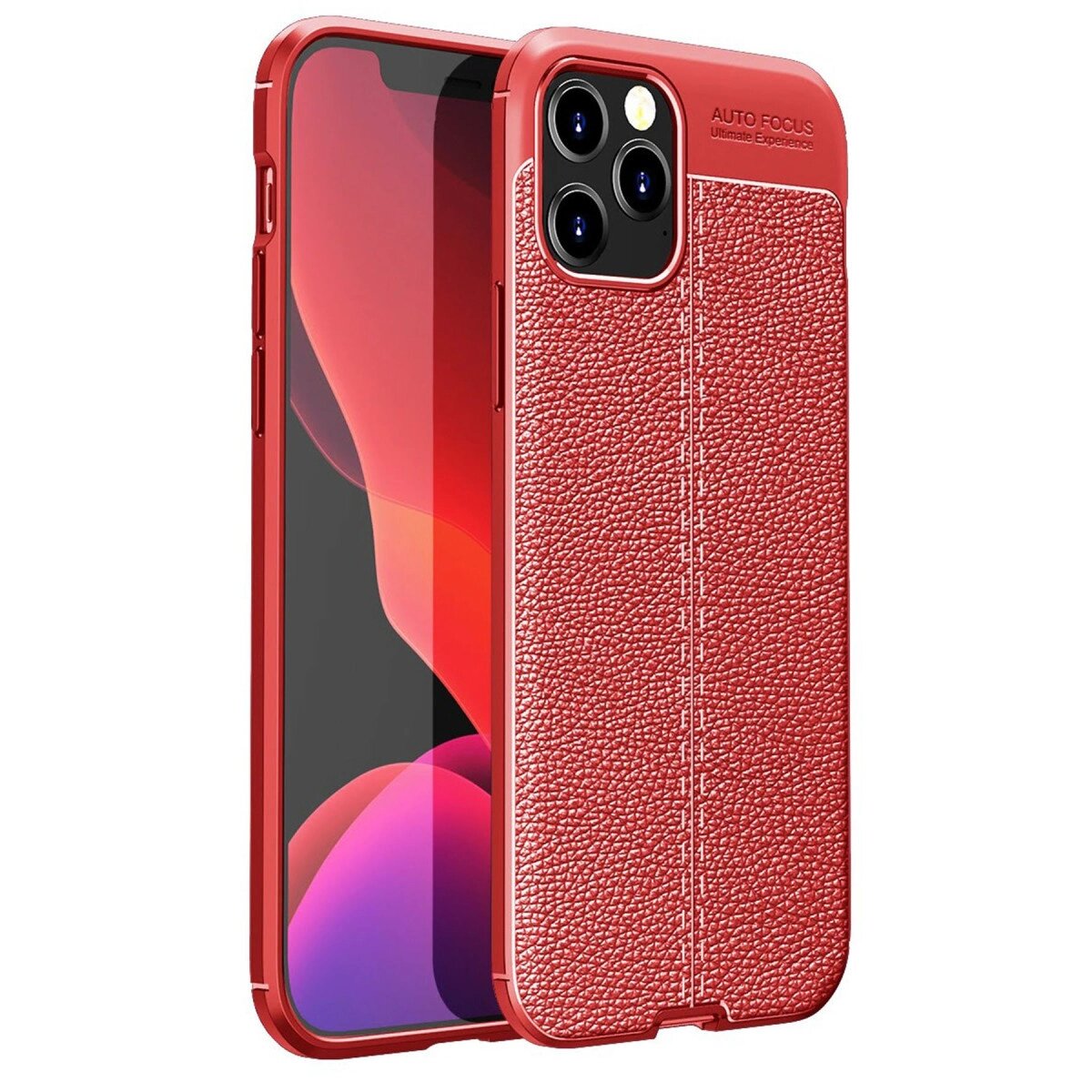 Apple İphone 12 Pro Max Kılıf Auto Focus Kapak - Kırmızı Apple İphone 12 Pro Max Kılıf Auto Focus Kapak - Kırmızı
